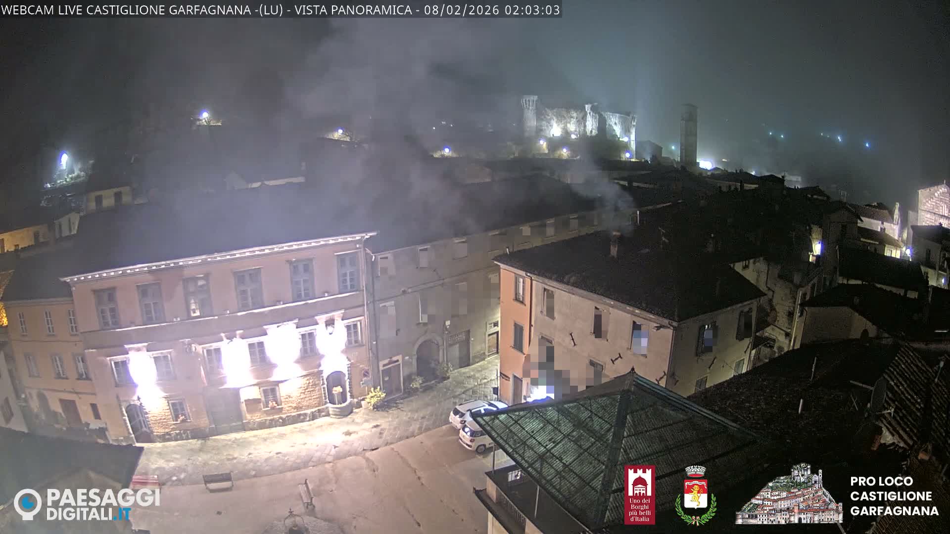 Castiglione di Garfagnana Village Skyline Live Cam -  Lucca, Tuscany, Italy