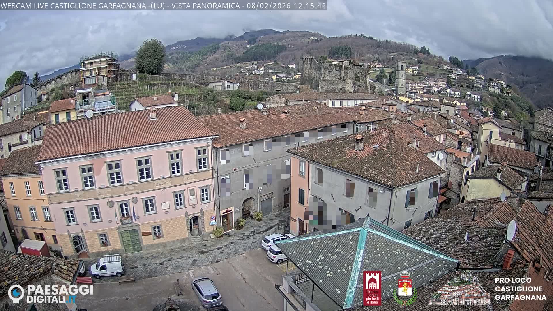 Castiglione di Garfagnana Village Skyline Live Cam -  Lucca, Tuscany, Italy