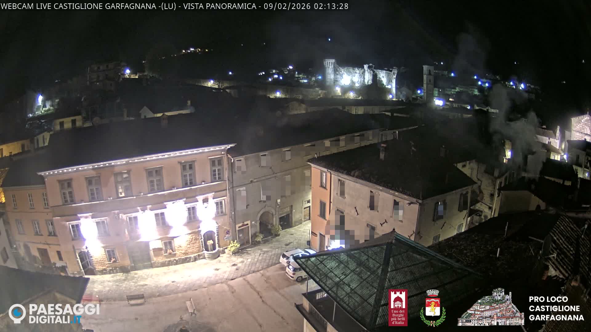 Castiglione di Garfagnana Village Skyline Live Cam -  Lucca, Tuscany, Italy