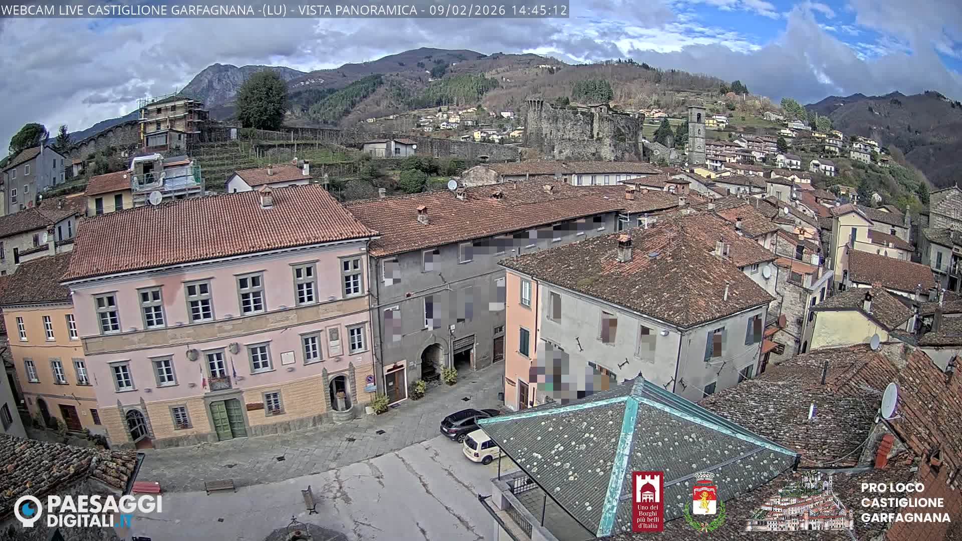 Castiglione di Garfagnana Village Skyline Live Cam -  Lucca, Tuscany, Italy
