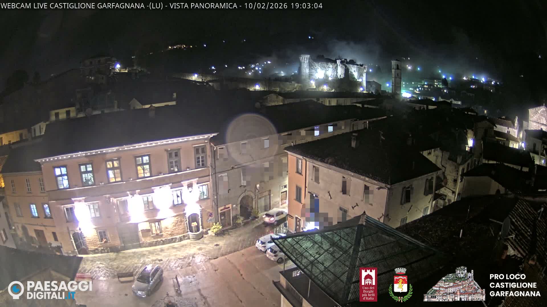 Castiglione di Garfagnana Village Skyline Live Cam -  Lucca, Tuscany, Italy