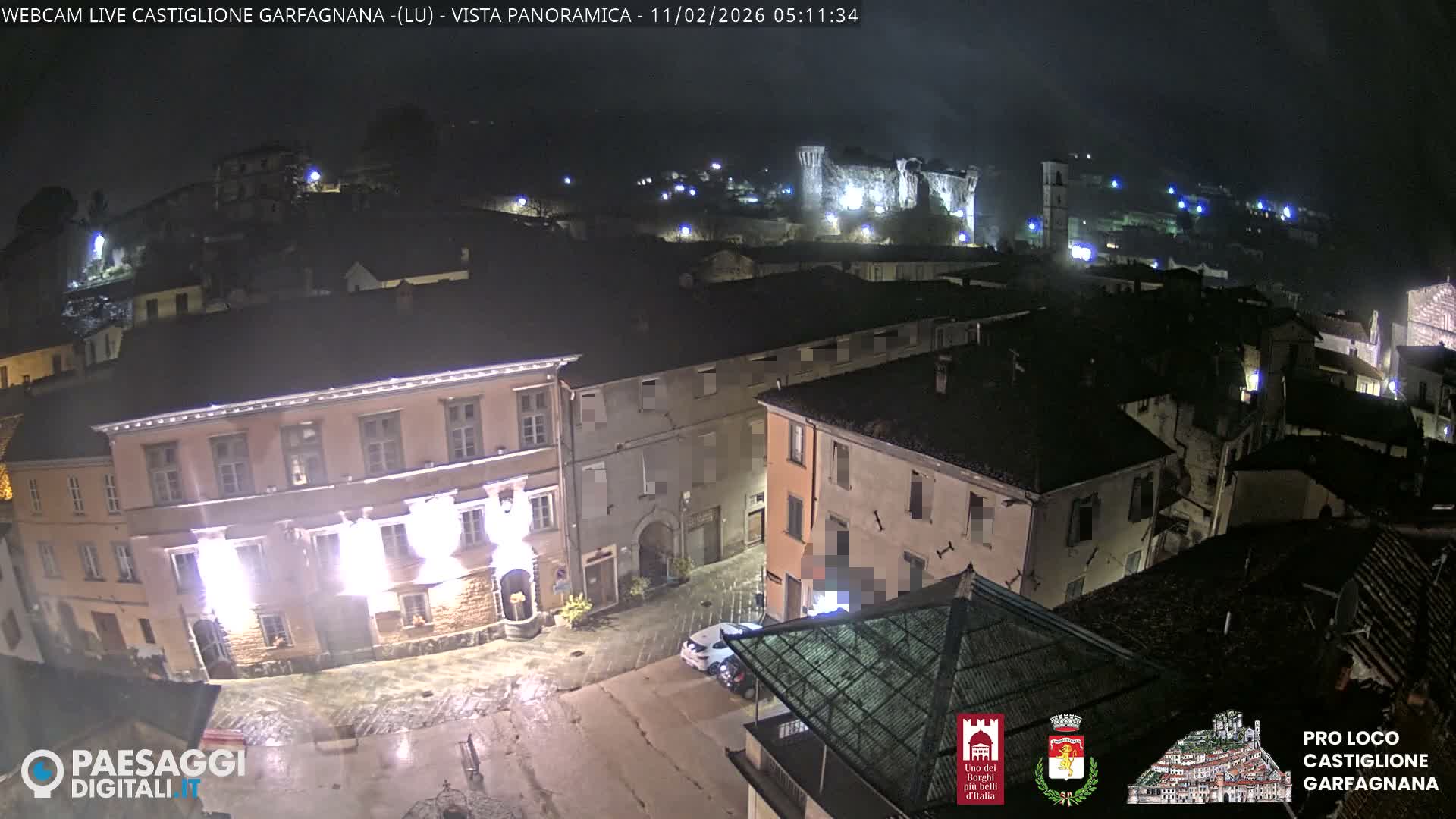 Castiglione di Garfagnana Village Skyline Live Cam -  Lucca, Tuscany, Italy