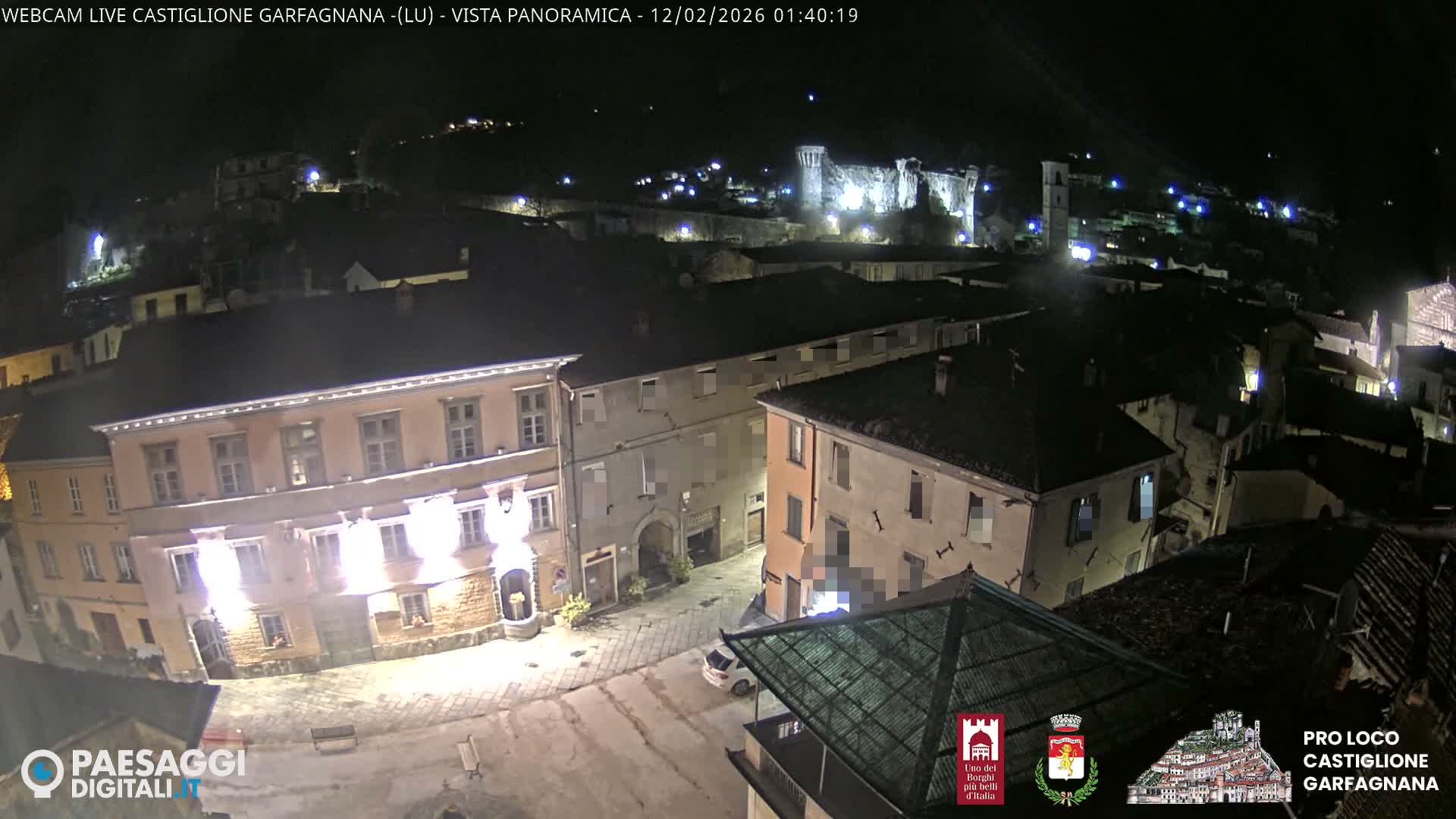 Castiglione di Garfagnana Village Skyline Live Cam -  Lucca, Tuscany, Italy