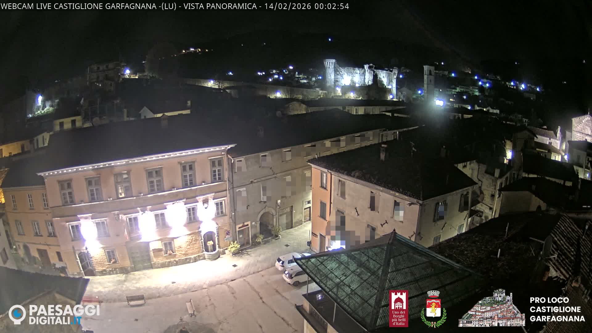 Castiglione di Garfagnana Village Skyline Live Cam -  Lucca, Tuscany, Italy