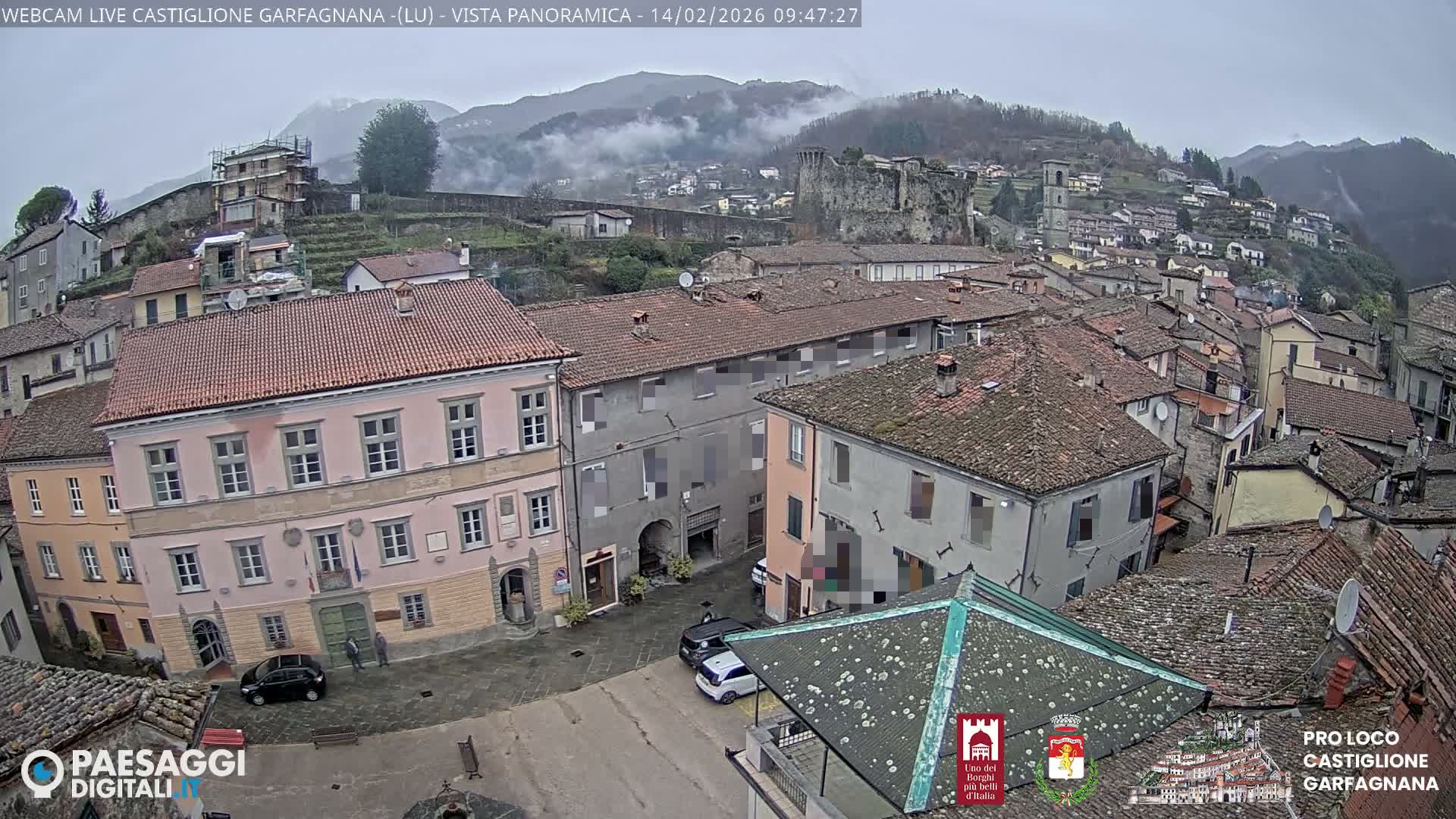 Castiglione di Garfagnana Village Skyline Live Cam -  Lucca, Tuscany, Italy