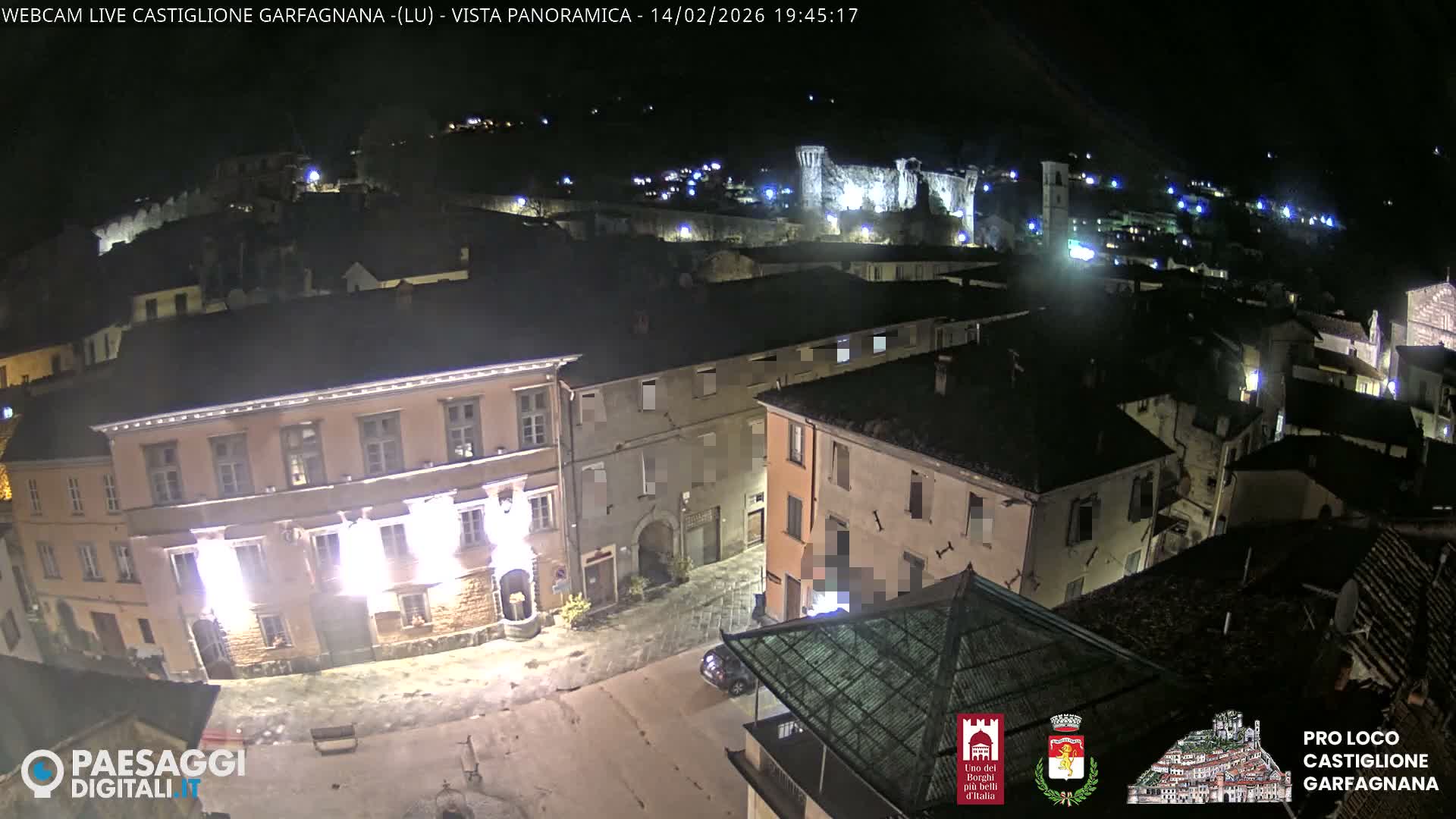 Castiglione di Garfagnana Village Skyline Live Cam -  Lucca, Tuscany, Italy