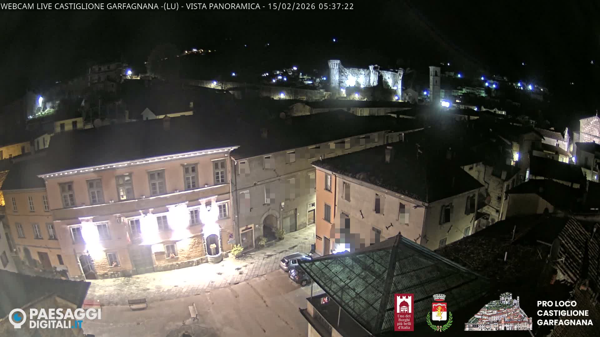 Castiglione di Garfagnana Village Skyline Live Cam -  Lucca, Tuscany, Italy