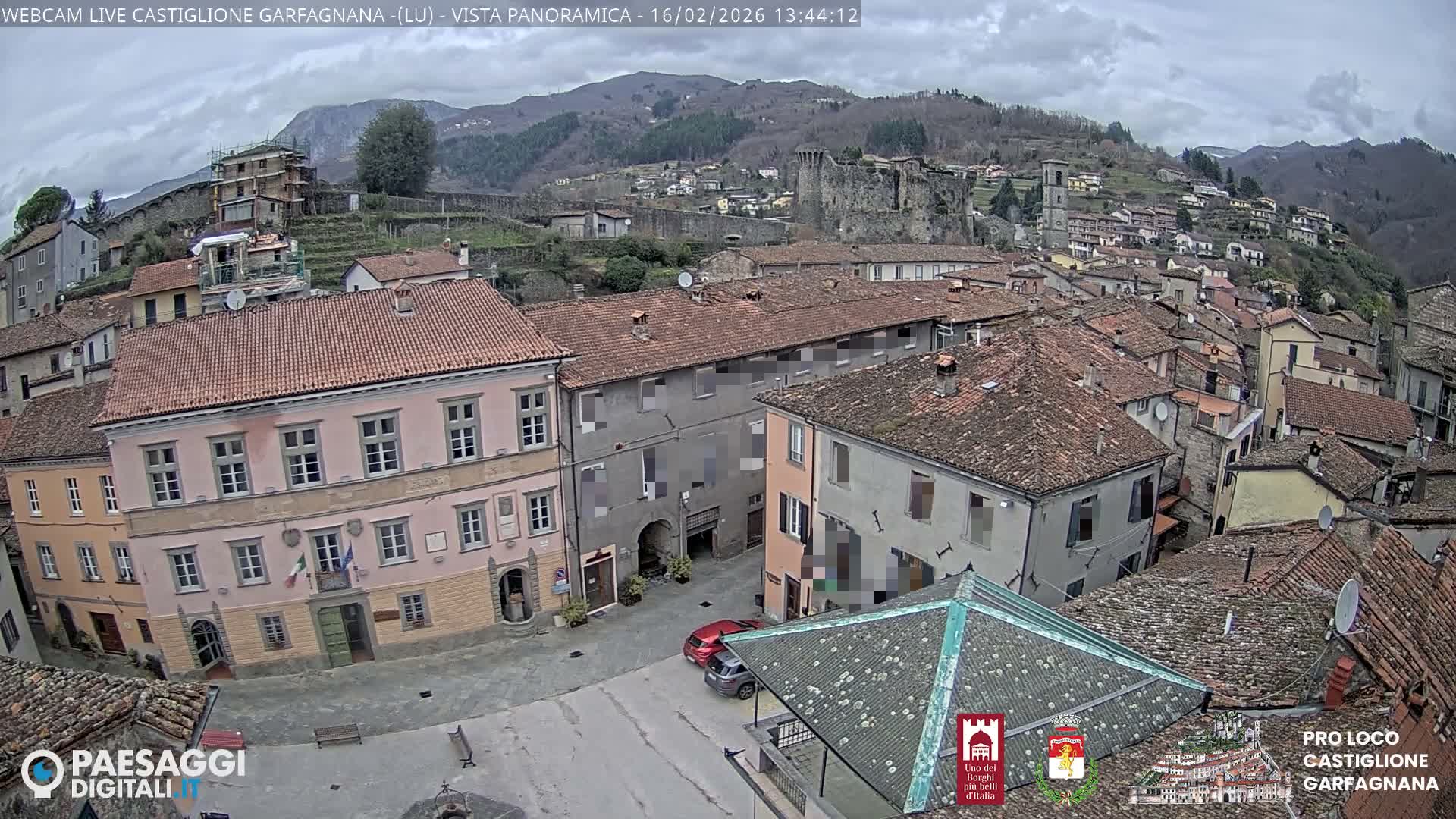 Castiglione di Garfagnana Village Skyline Live Cam -  Lucca, Tuscany, Italy