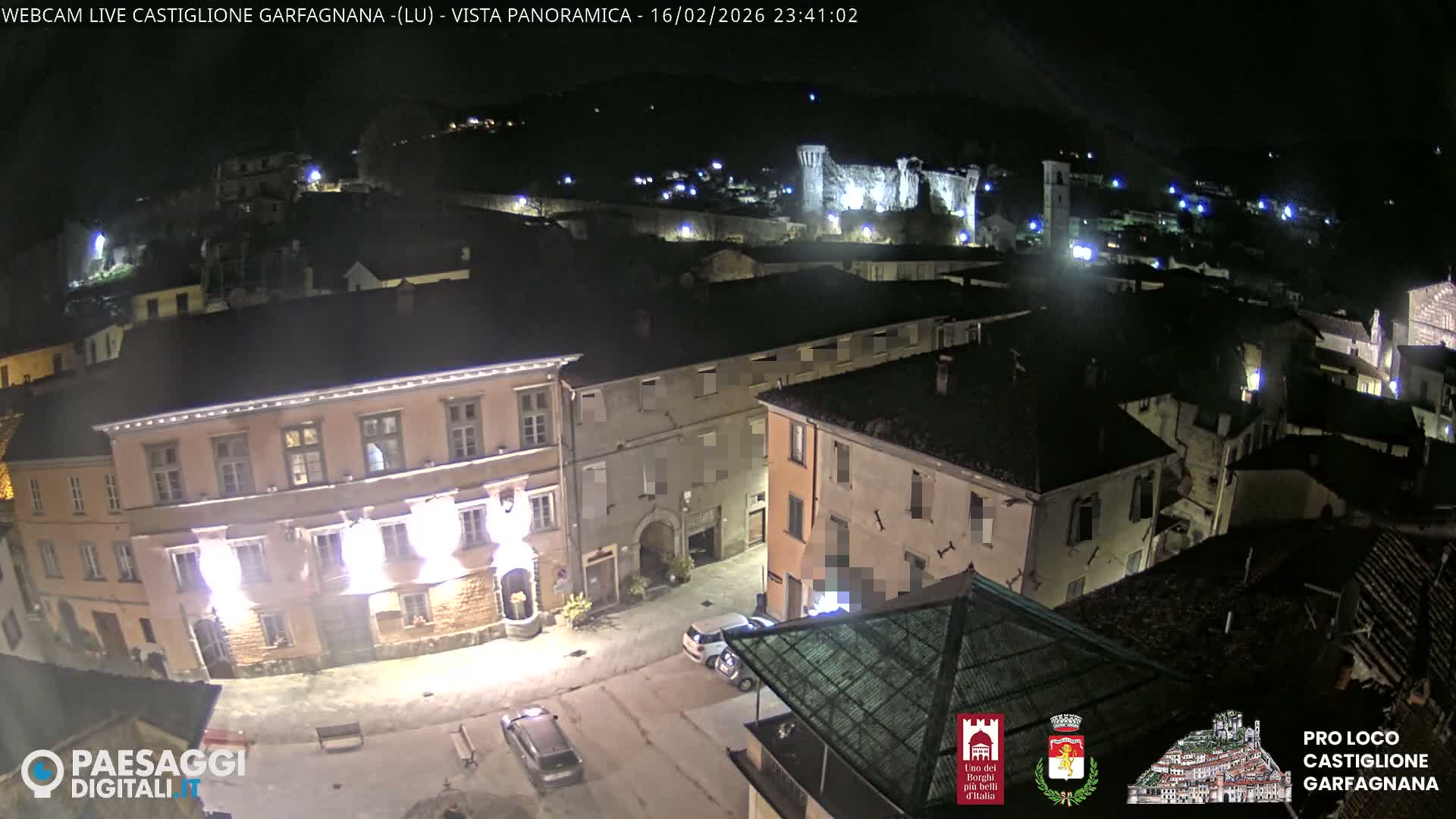 Castiglione di Garfagnana Village Skyline Live Cam -  Lucca, Tuscany, Italy
