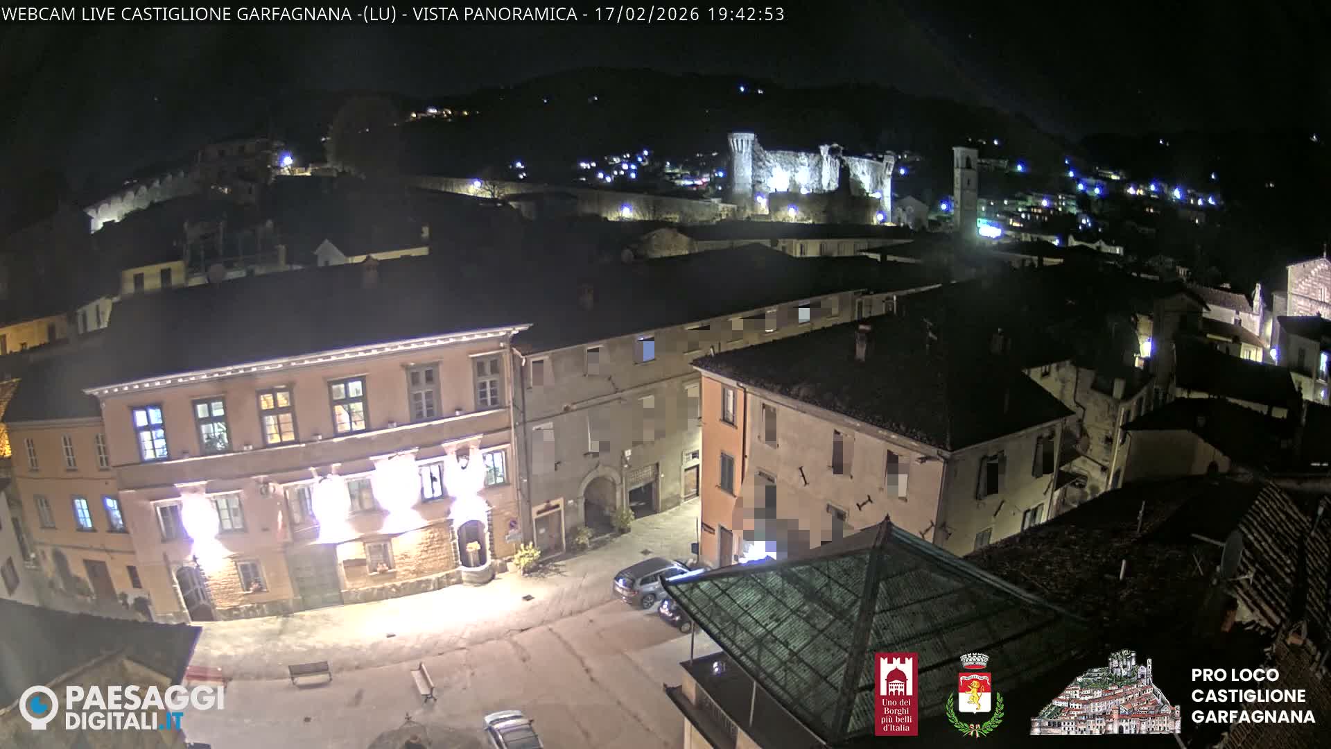Castiglione di Garfagnana Village Skyline Live Cam -  Lucca, Tuscany, Italy