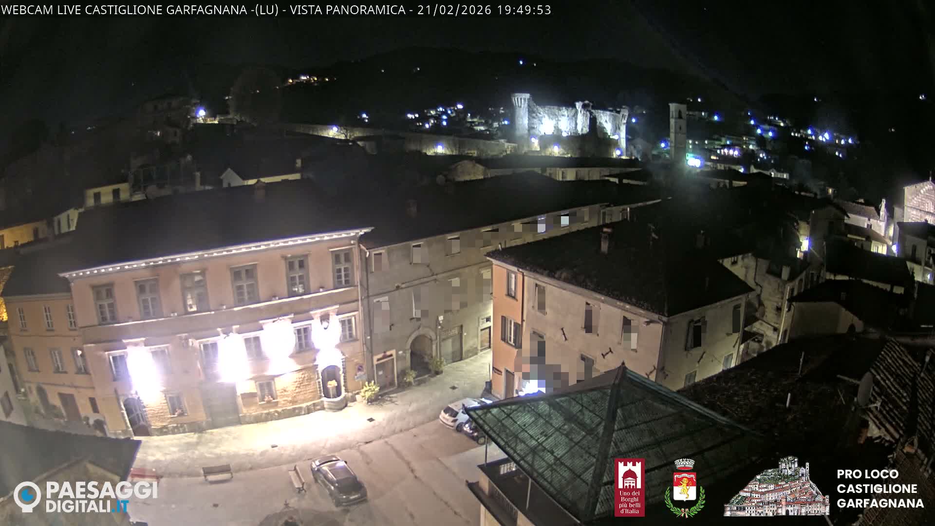 Castiglione di Garfagnana Village Skyline Live Cam -  Lucca, Tuscany, Italy
