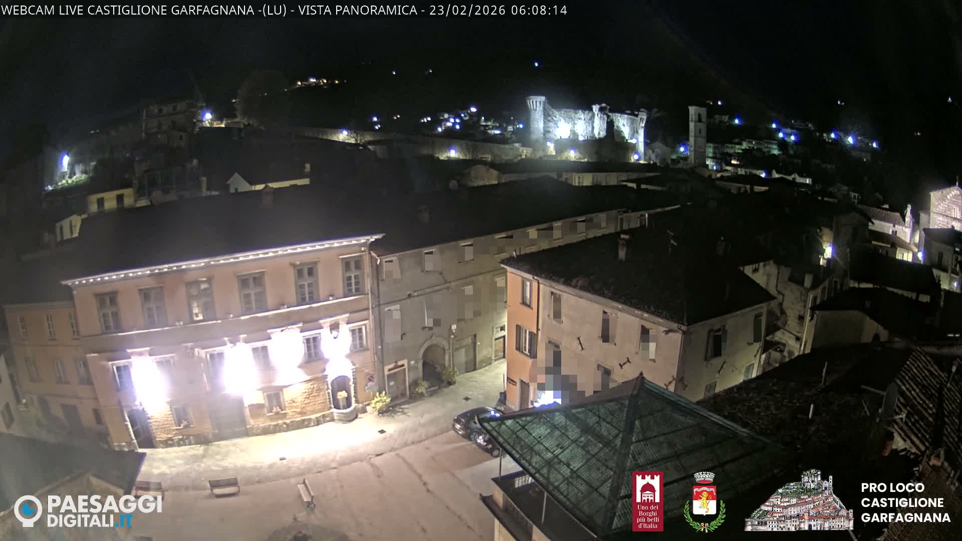 Castiglione di Garfagnana Village Skyline Live Cam -  Lucca, Tuscany, Italy