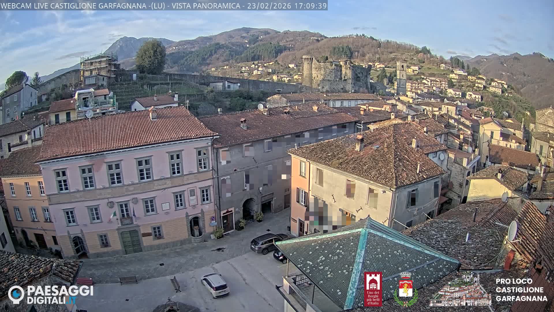 Castiglione di Garfagnana Village Skyline Live Cam -  Lucca, Tuscany, Italy