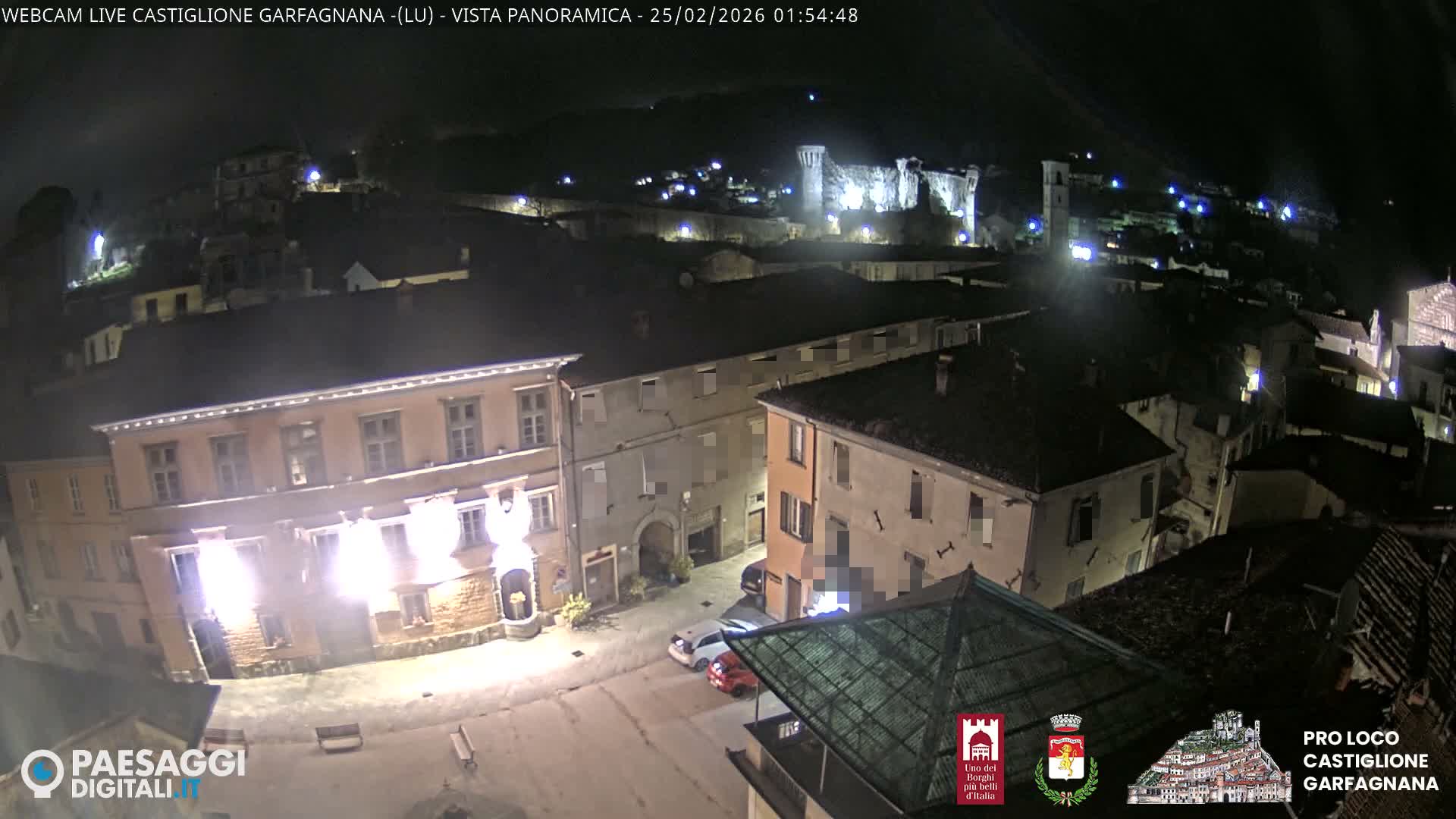 Castiglione di Garfagnana Village Skyline Live Cam -  Lucca, Tuscany, Italy