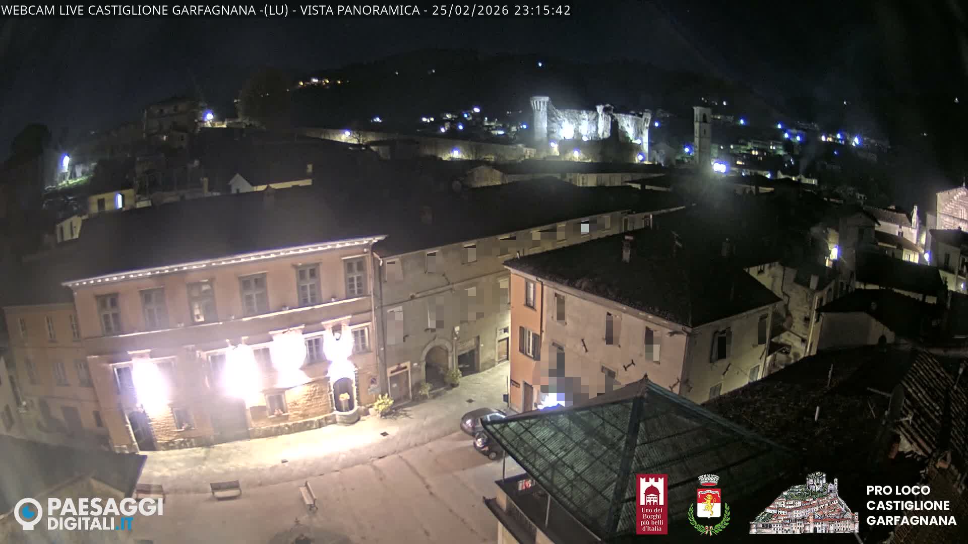 Castiglione di Garfagnana Village Skyline Live Cam -  Lucca, Tuscany, Italy