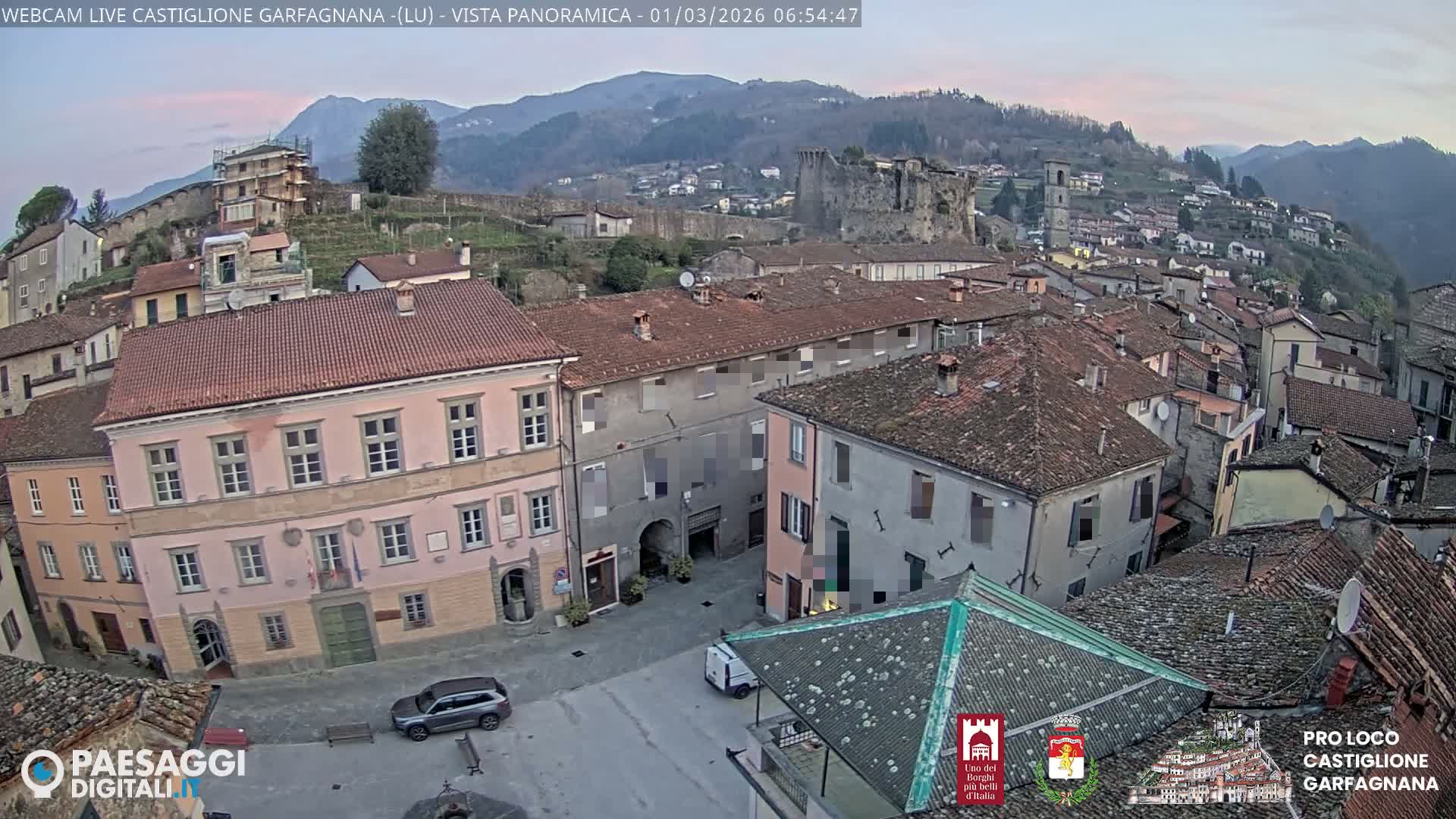 Castiglione di Garfagnana Village Skyline Live Cam -  Lucca, Tuscany, Italy