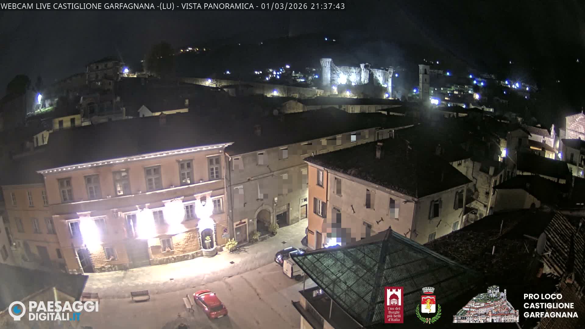 Castiglione di Garfagnana Village Skyline Live Cam -  Lucca, Tuscany, Italy