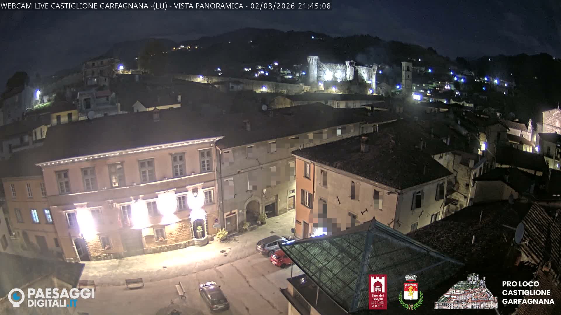 Castiglione di Garfagnana Village Skyline Live Cam -  Lucca, Tuscany, Italy