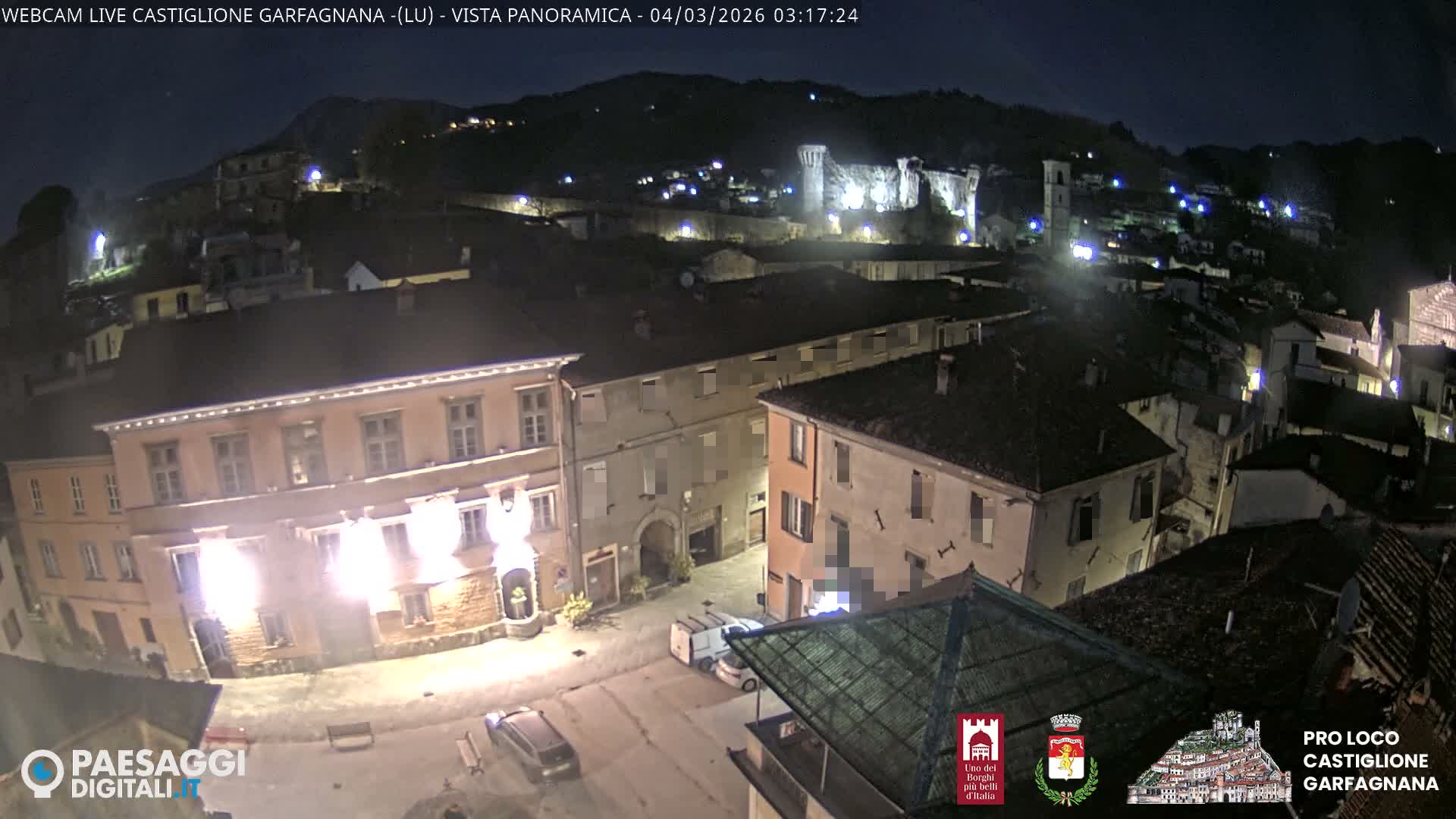 Castiglione di Garfagnana Village Skyline Live Cam -  Lucca, Tuscany, Italy