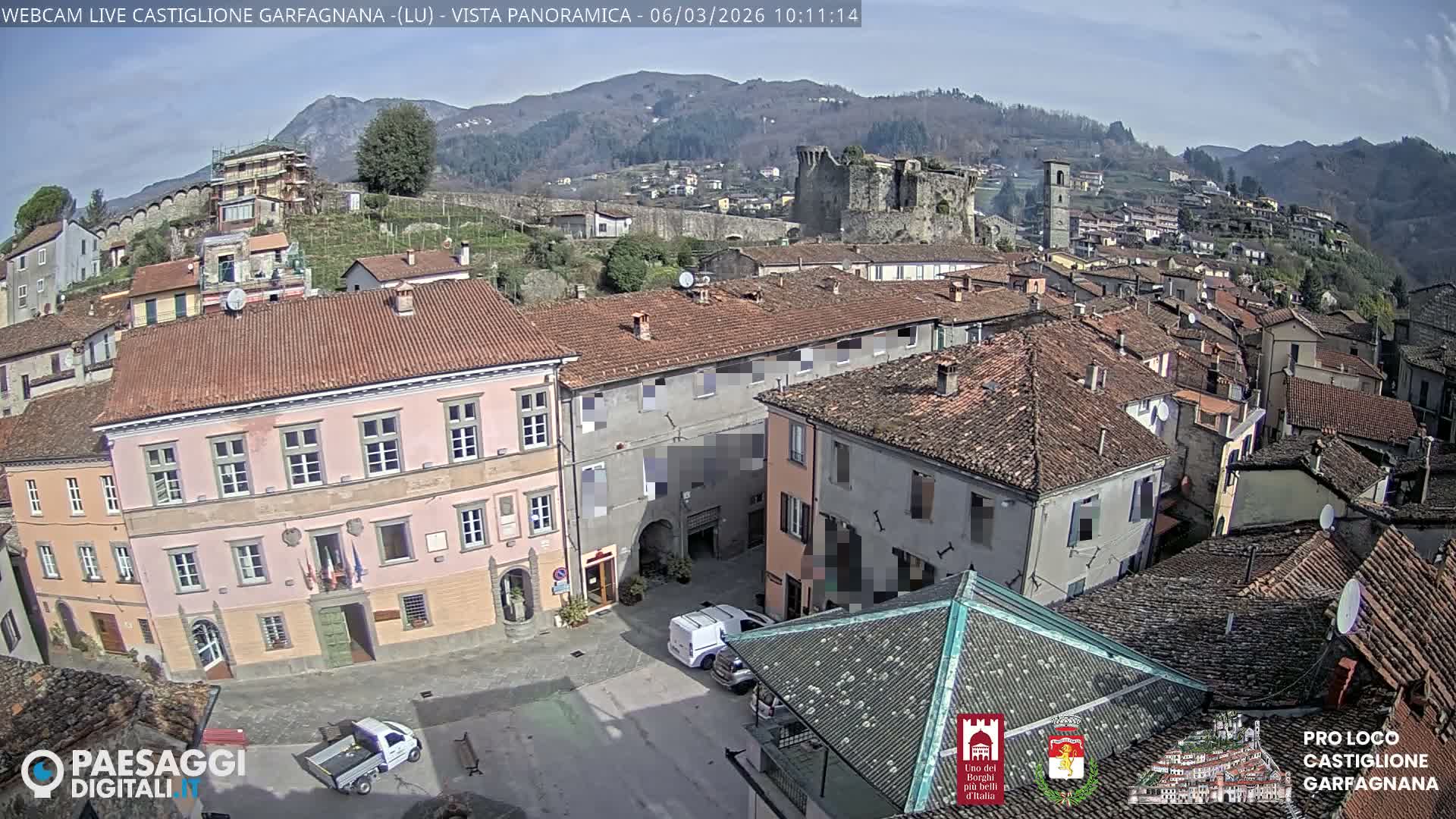 Castiglione di Garfagnana Village Skyline Live Cam -  Lucca, Tuscany, Italy