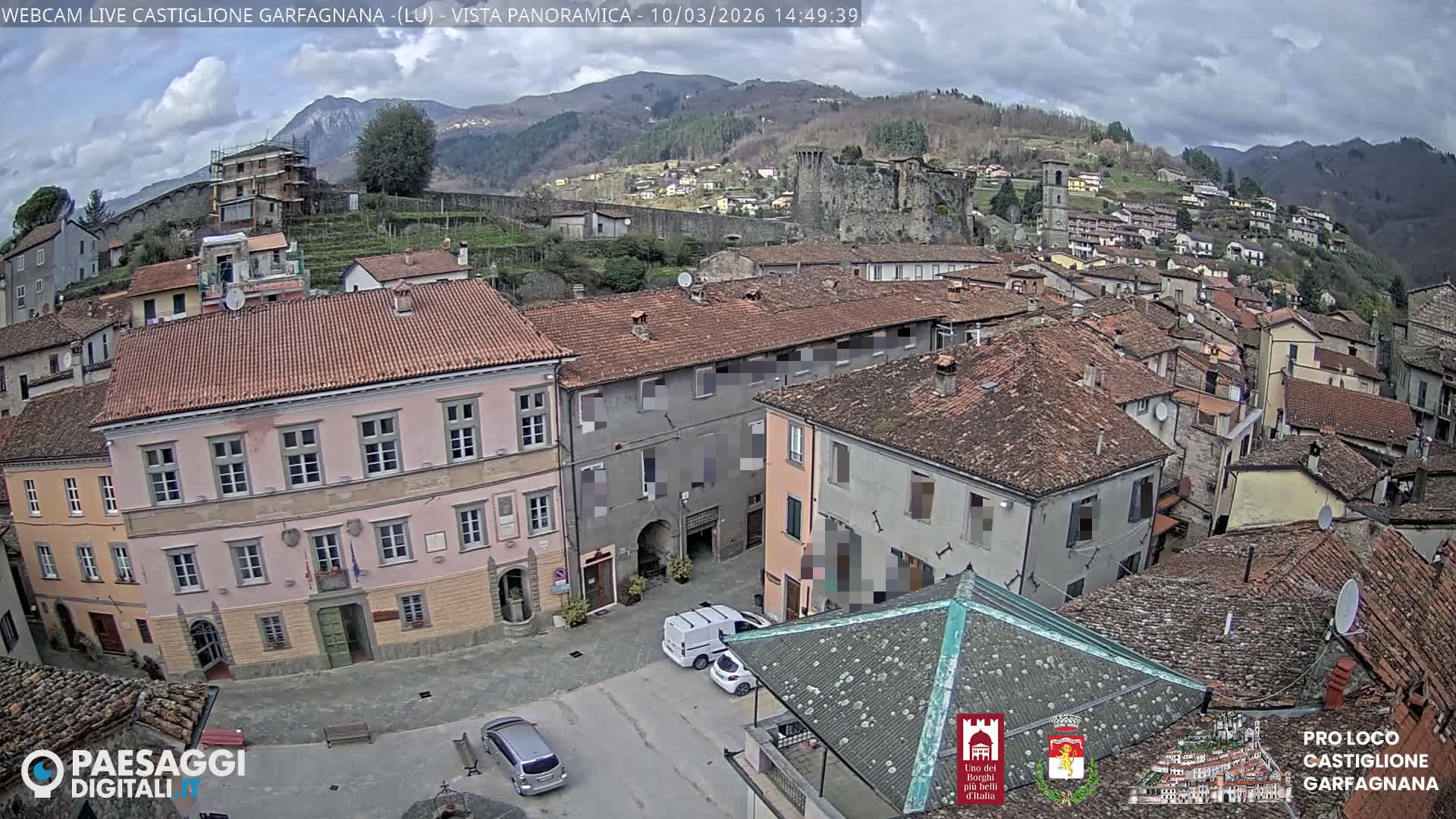Castiglione di Garfagnana Village Skyline Live Cam -  Lucca, Tuscany, Italy