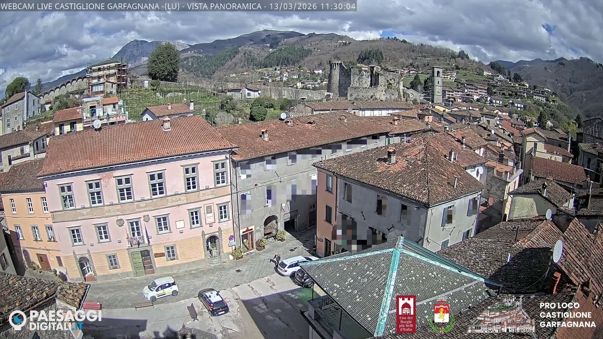 Castiglione di Garfagnana Village Skyline Live Cam -  Lucca, Tuscany, Italy