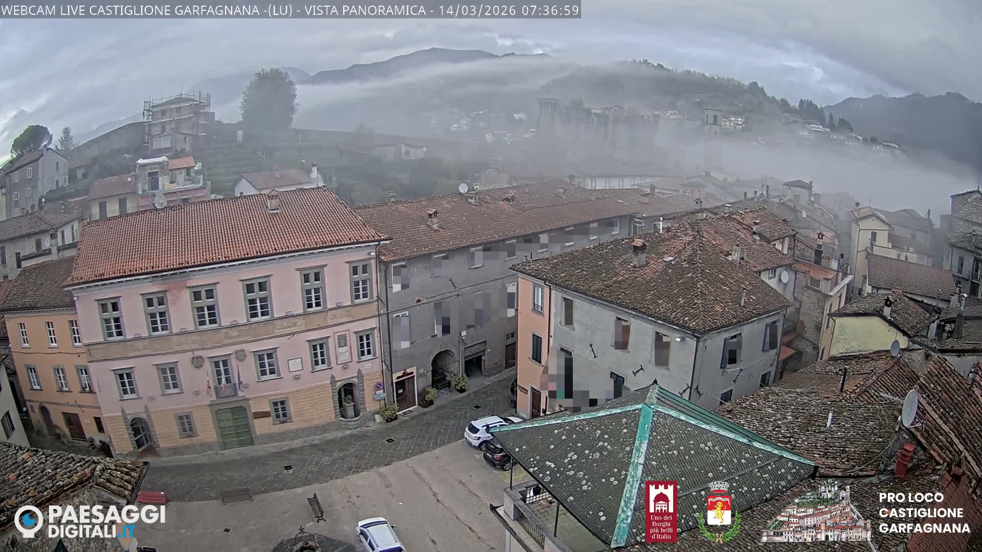 Castiglione di Garfagnana Village Skyline Live Cam -  Lucca, Tuscany, Italy