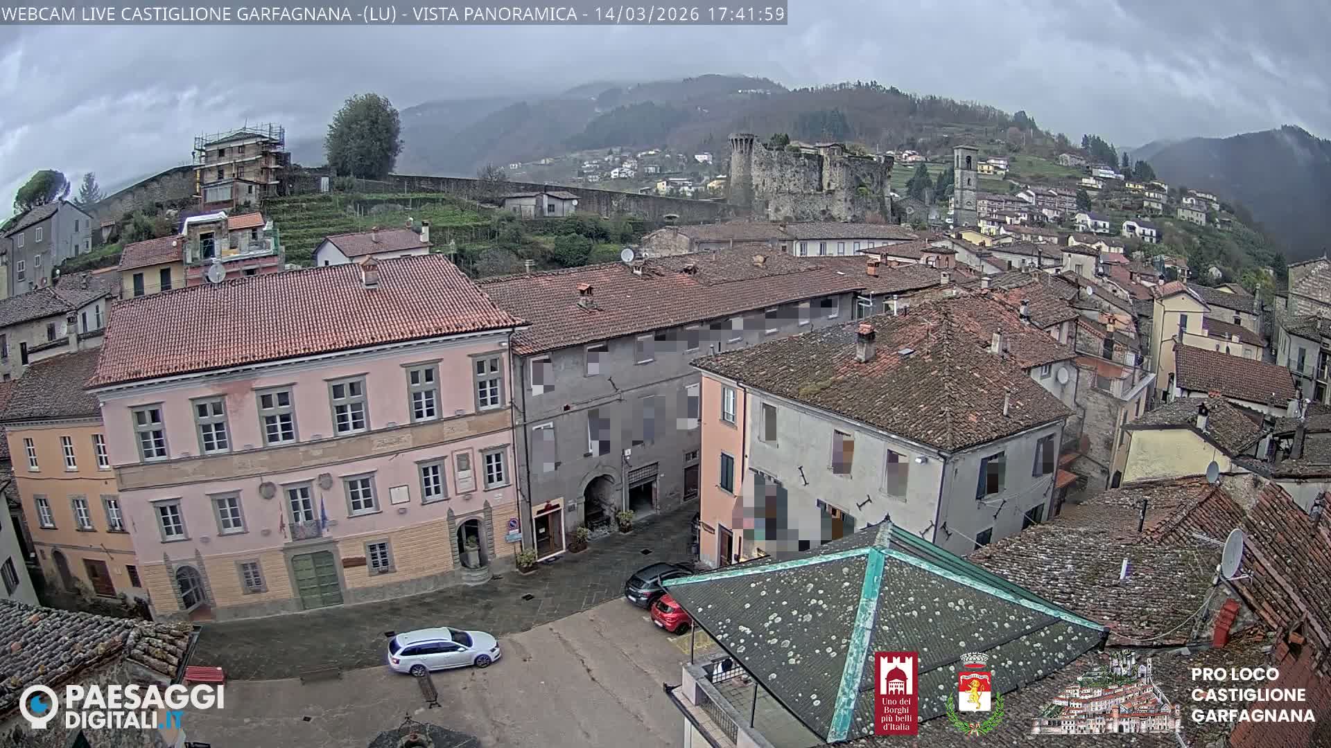 Castiglione di Garfagnana Village Skyline Live Cam -  Lucca, Tuscany, Italy