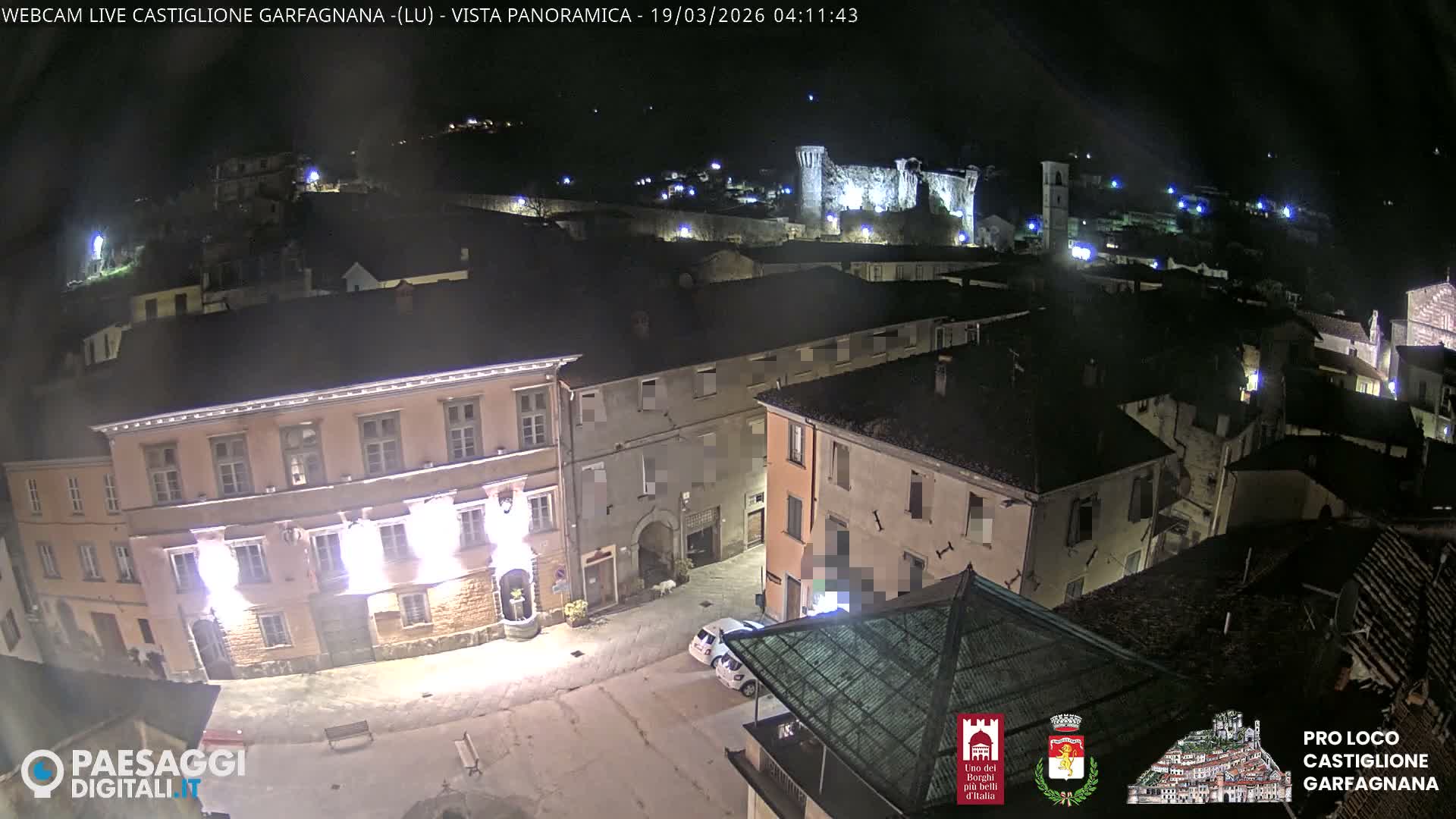 Castiglione di Garfagnana Village Skyline Live Cam -  Lucca, Tuscany, Italy