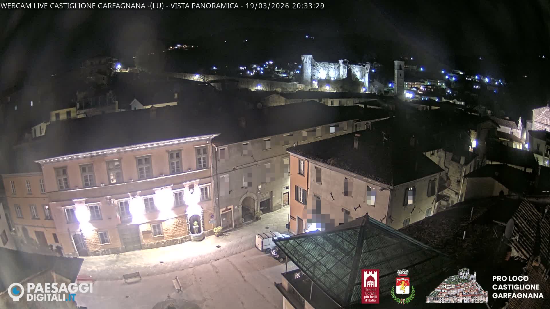 Castiglione di Garfagnana Village Skyline Live Cam -  Lucca, Tuscany, Italy