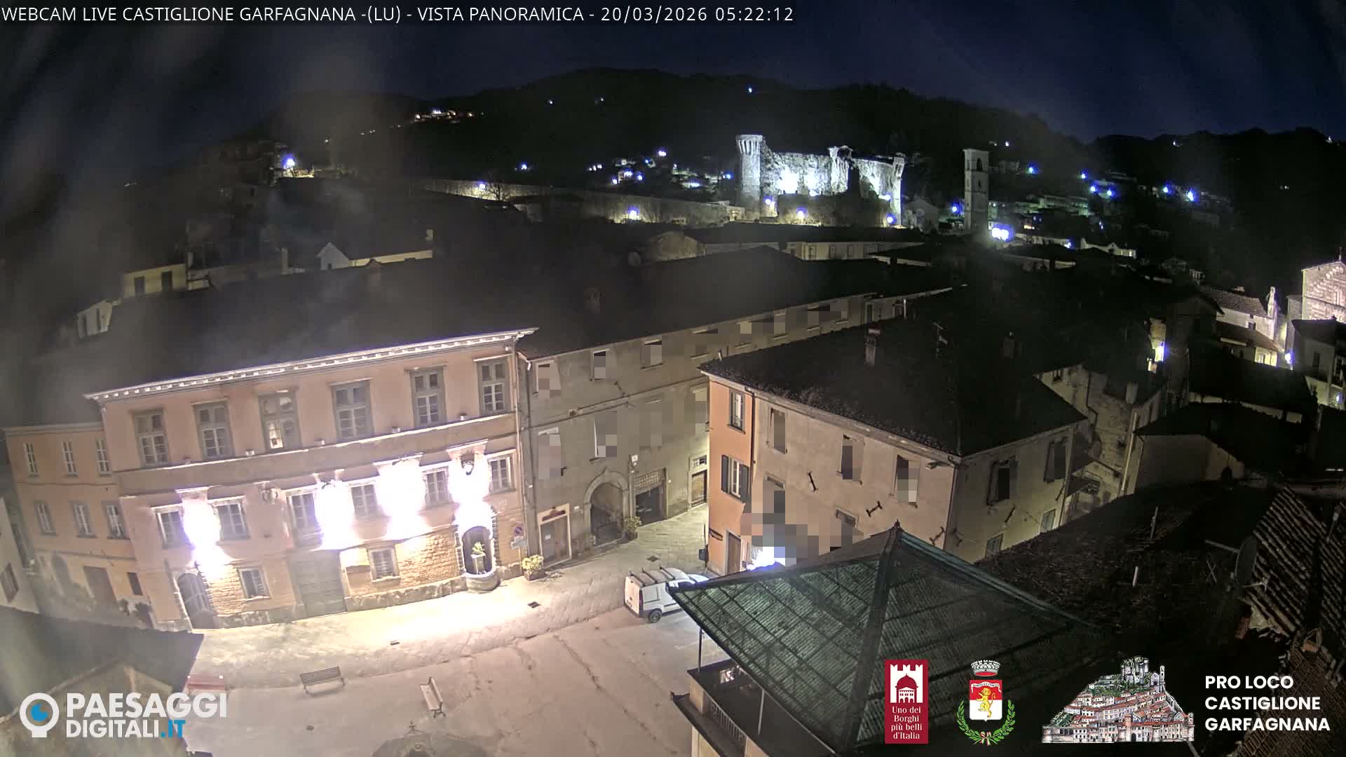 Castiglione di Garfagnana Village Skyline Live Cam -  Lucca, Tuscany, Italy