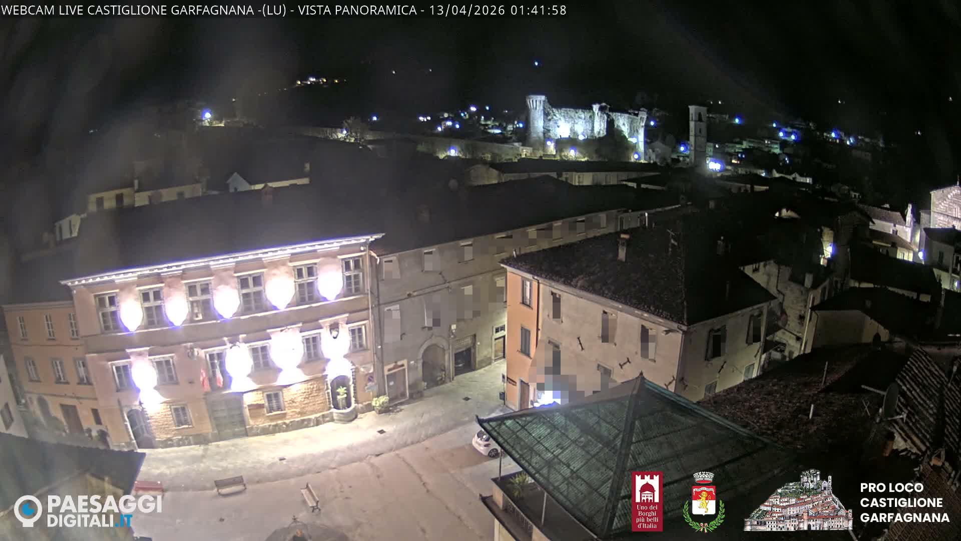 Castiglione di Garfagnana Village Skyline Live Cam -  Lucca, Tuscany, Italy