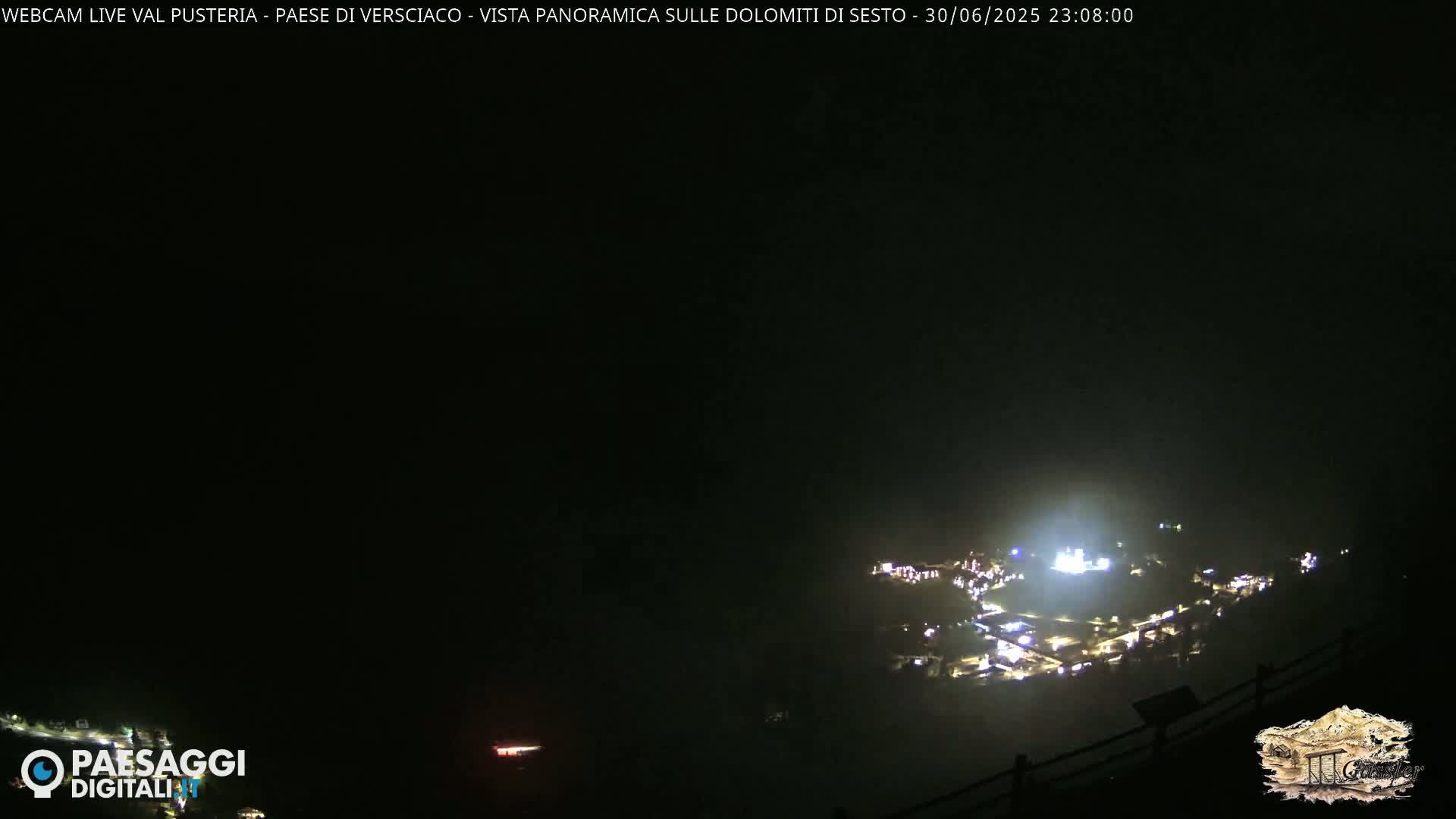 Val Pusteria (Puster Valley), Versciaco Vierschach Village & 3 Zinnen Dolomites Mountain View Live Cam - South Tyrol (Bolzano) , Trentino-South Tyrol (Trentino-Alto Adige/Südtirol), Italy