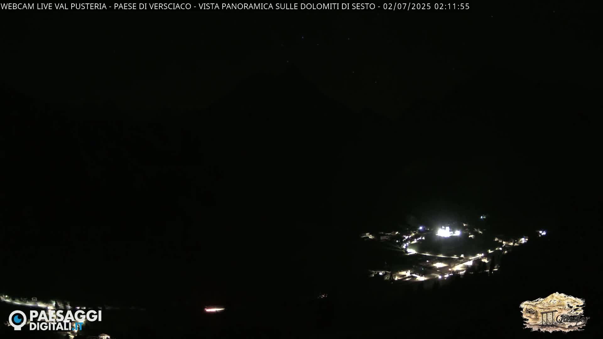 Val Pusteria (Puster Valley), Versciaco Vierschach Village & 3 Zinnen Dolomites Mountain View Live Cam - South Tyrol (Bolzano) , Trentino-South Tyrol (Trentino-Alto Adige/Südtirol), Italy