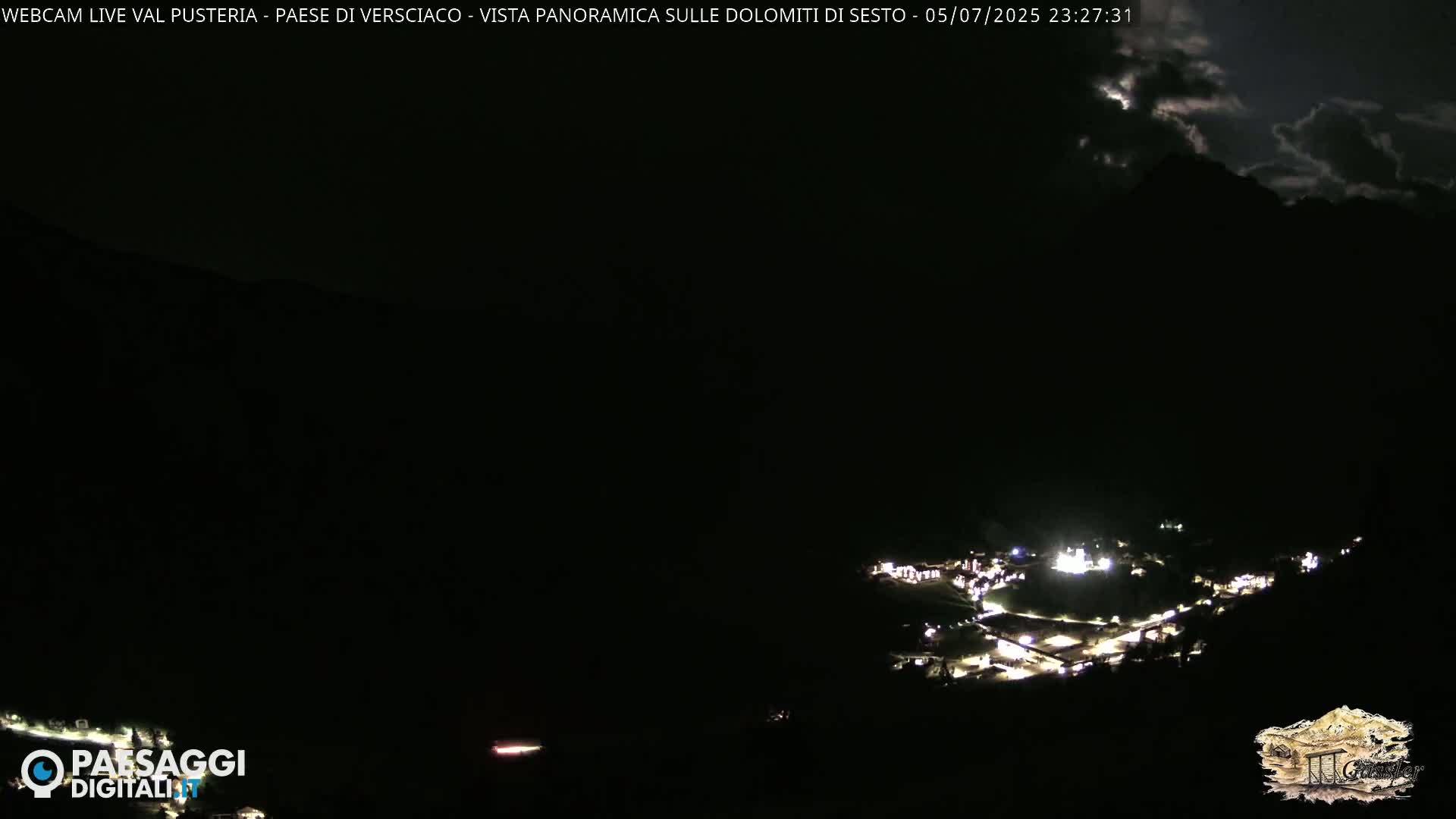 Val Pusteria (Puster Valley), Versciaco Vierschach Village & 3 Zinnen Dolomites Mountain View Live Cam - South Tyrol (Bolzano) , Trentino-South Tyrol (Trentino-Alto Adige/Südtirol), Italy
