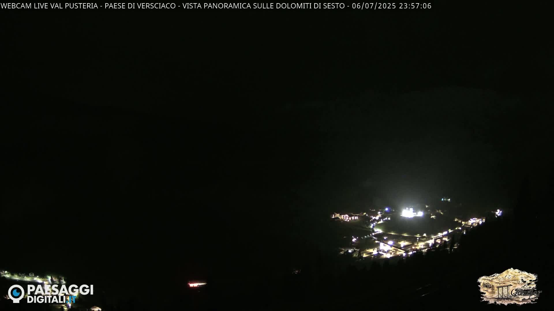Val Pusteria (Puster Valley), Versciaco Vierschach Village & 3 Zinnen Dolomites Mountain View Live Cam - South Tyrol (Bolzano) , Trentino-South Tyrol (Trentino-Alto Adige/Südtirol), Italy