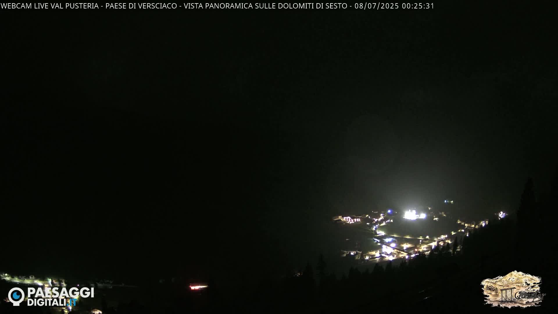 Val Pusteria (Puster Valley), Versciaco Vierschach Village & 3 Zinnen Dolomites Mountain View Live Cam - South Tyrol (Bolzano) , Trentino-South Tyrol (Trentino-Alto Adige/Südtirol), Italy