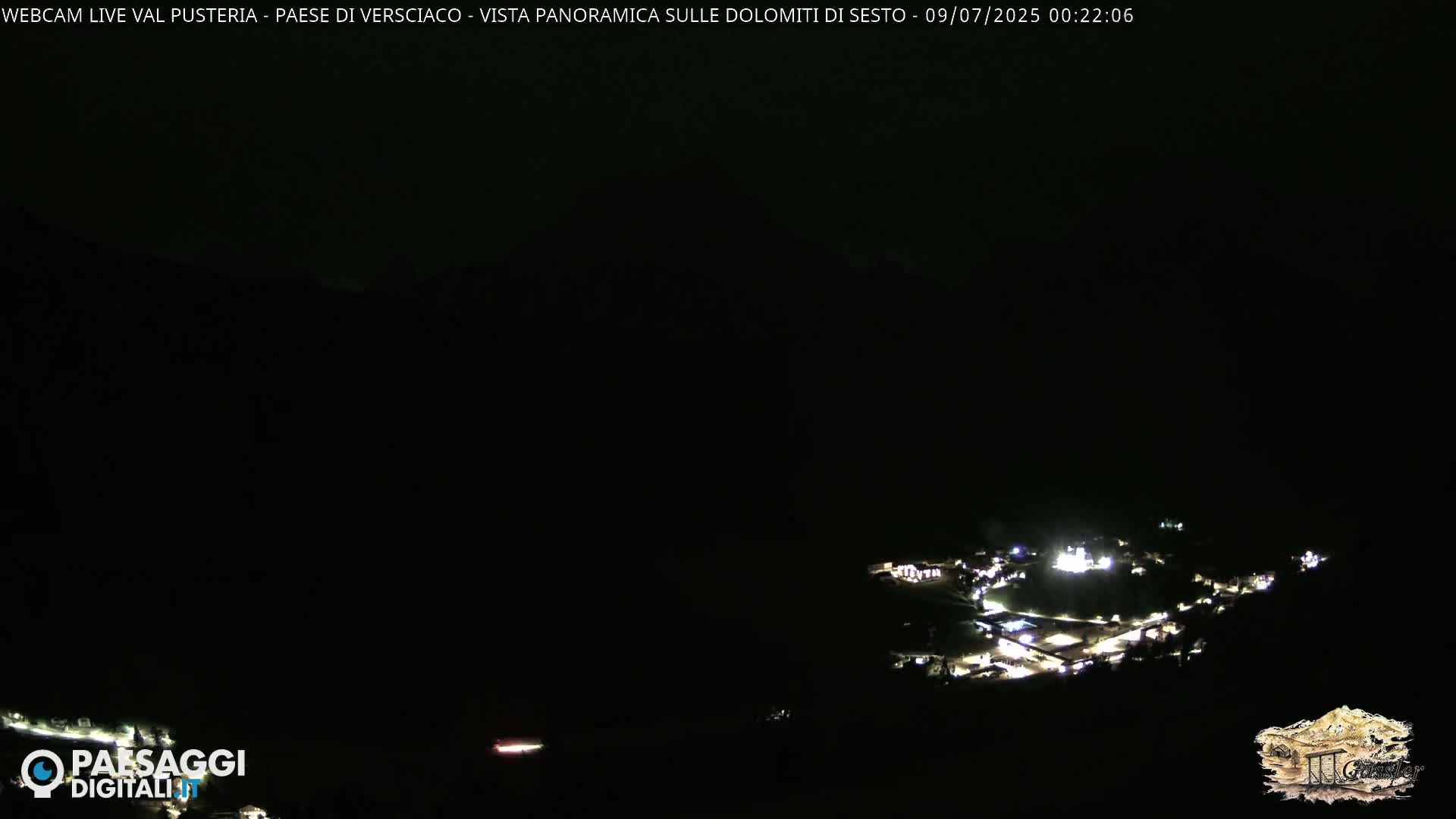 Val Pusteria (Puster Valley), Versciaco Vierschach Village & 3 Zinnen Dolomites Mountain View Live Cam - South Tyrol (Bolzano) , Trentino-South Tyrol (Trentino-Alto Adige/Südtirol), Italy