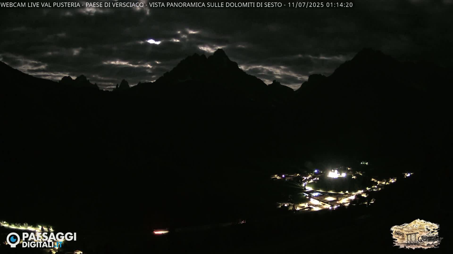 Val Pusteria (Puster Valley), Versciaco Vierschach Village & 3 Zinnen Dolomites Mountain View Live Cam - South Tyrol (Bolzano) , Trentino-South Tyrol (Trentino-Alto Adige/Südtirol), Italy