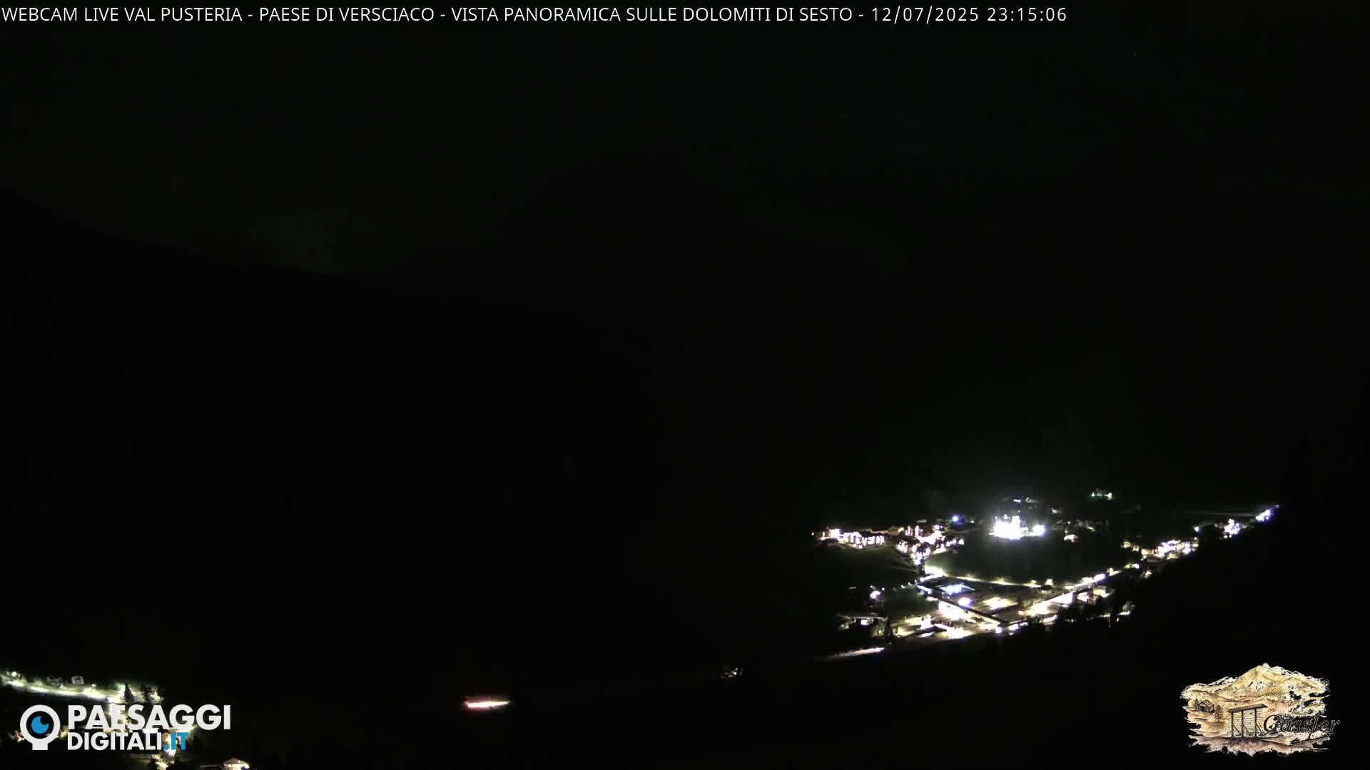 Val Pusteria (Puster Valley), Versciaco Vierschach Village & 3 Zinnen Dolomites Mountain View Live Cam - South Tyrol (Bolzano) , Trentino-South Tyrol (Trentino-Alto Adige/Südtirol), Italy