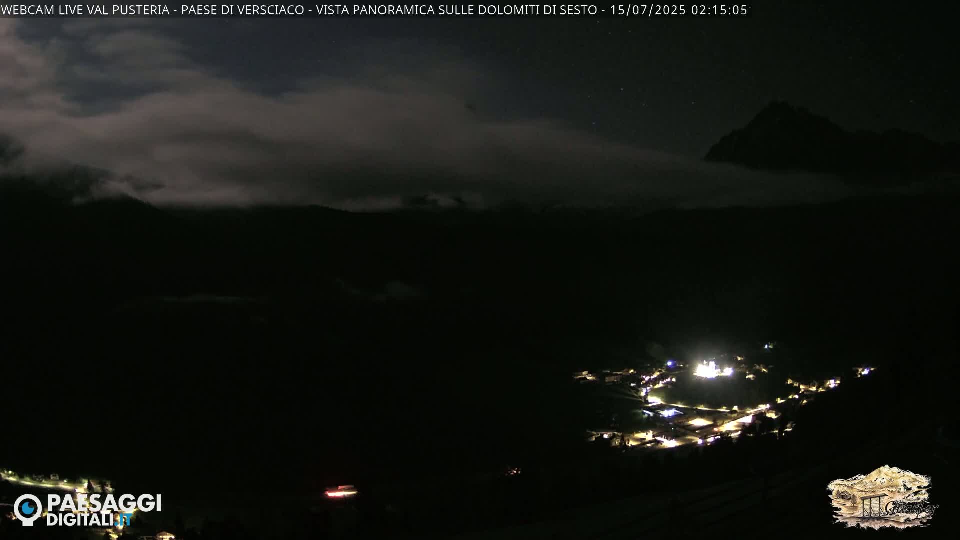 Val Pusteria (Puster Valley), Versciaco Vierschach Village & 3 Zinnen Dolomites Mountain View Live Cam - South Tyrol (Bolzano) , Trentino-South Tyrol (Trentino-Alto Adige/Südtirol), Italy