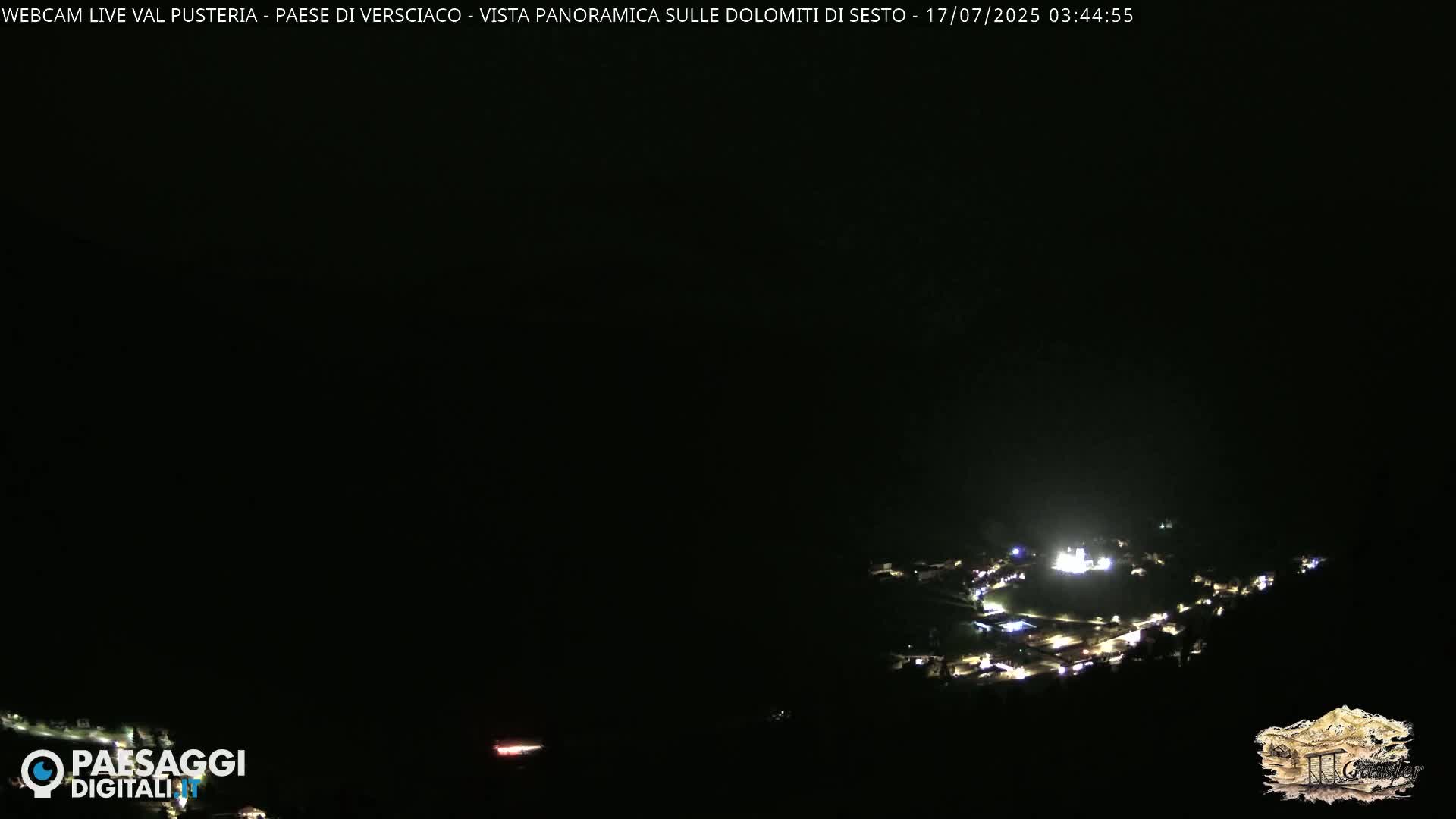 Val Pusteria (Puster Valley), Versciaco Vierschach Village & 3 Zinnen Dolomites Mountain View Live Cam - South Tyrol (Bolzano) , Trentino-South Tyrol (Trentino-Alto Adige/Südtirol), Italy
