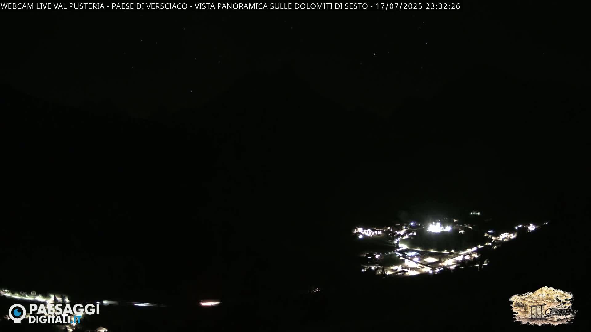 Val Pusteria (Puster Valley), Versciaco Vierschach Village & 3 Zinnen Dolomites Mountain View Live Cam - South Tyrol (Bolzano) , Trentino-South Tyrol (Trentino-Alto Adige/Südtirol), Italy