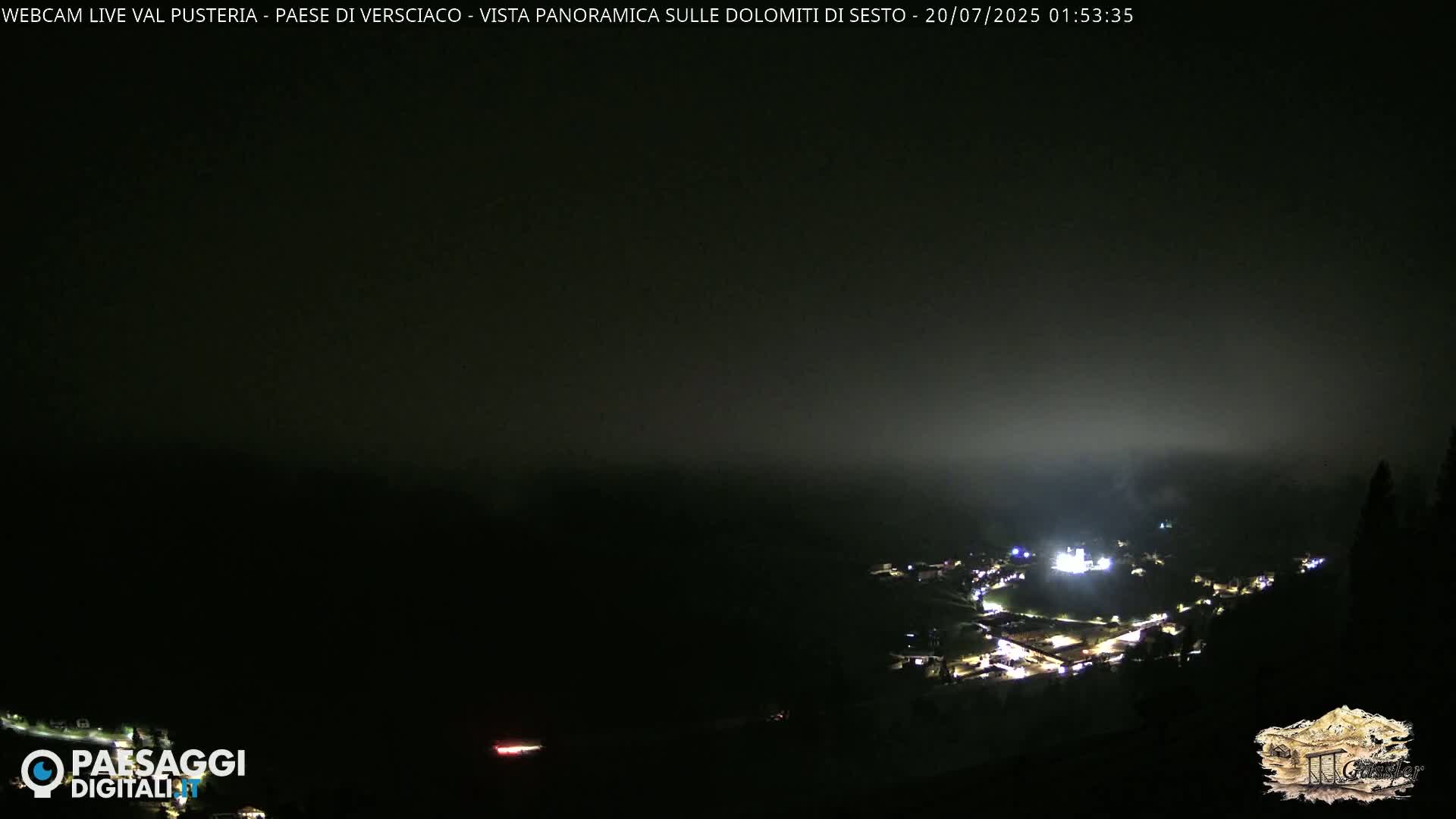Val Pusteria (Puster Valley), Versciaco Vierschach Village & 3 Zinnen Dolomites Mountain View Live Cam - South Tyrol (Bolzano) , Trentino-South Tyrol (Trentino-Alto Adige/Südtirol), Italy
