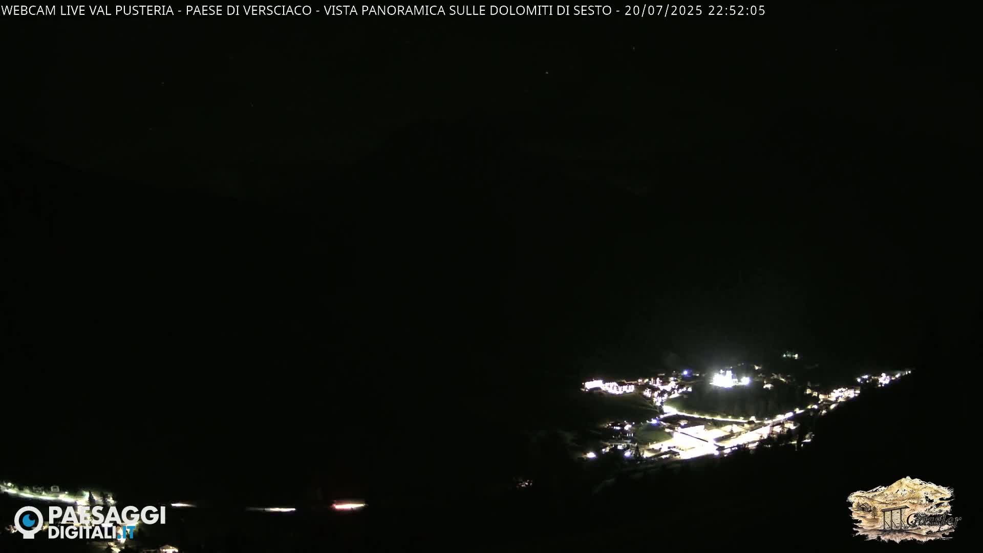 Val Pusteria (Puster Valley), Versciaco Vierschach Village & 3 Zinnen Dolomites Mountain View Live Cam - South Tyrol (Bolzano) , Trentino-South Tyrol (Trentino-Alto Adige/Südtirol), Italy
