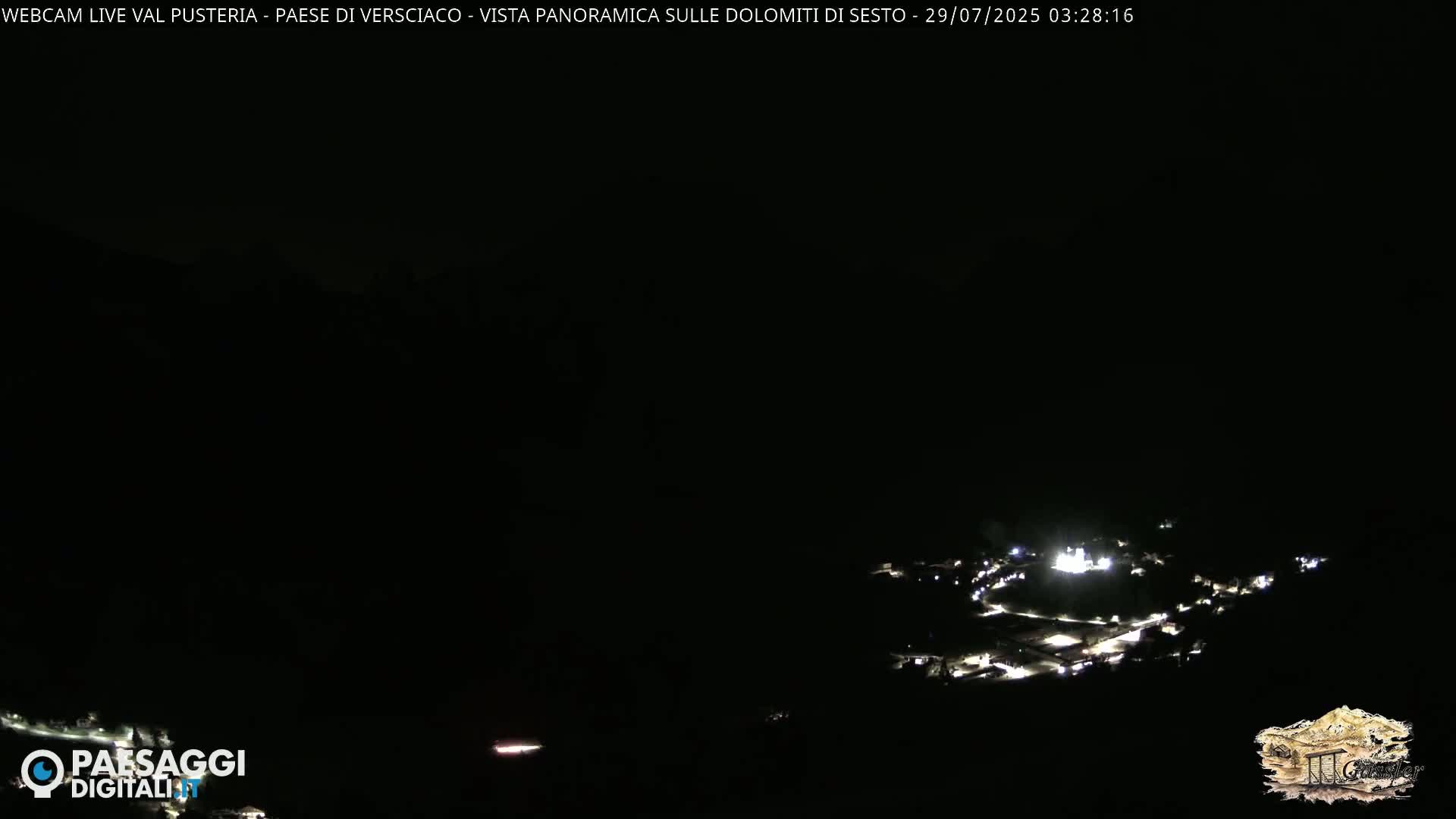 Val Pusteria (Puster Valley), Versciaco Vierschach Village & 3 Zinnen Dolomites Mountain View Live Cam - South Tyrol (Bolzano) , Trentino-South Tyrol (Trentino-Alto Adige/Südtirol), Italy