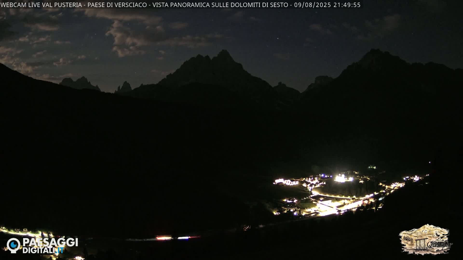 Val Pusteria (Puster Valley), Versciaco Vierschach Village & 3 Zinnen Dolomites Mountain View Live Cam - South Tyrol (Bolzano) , Trentino-South Tyrol (Trentino-Alto Adige/Südtirol), Italy
