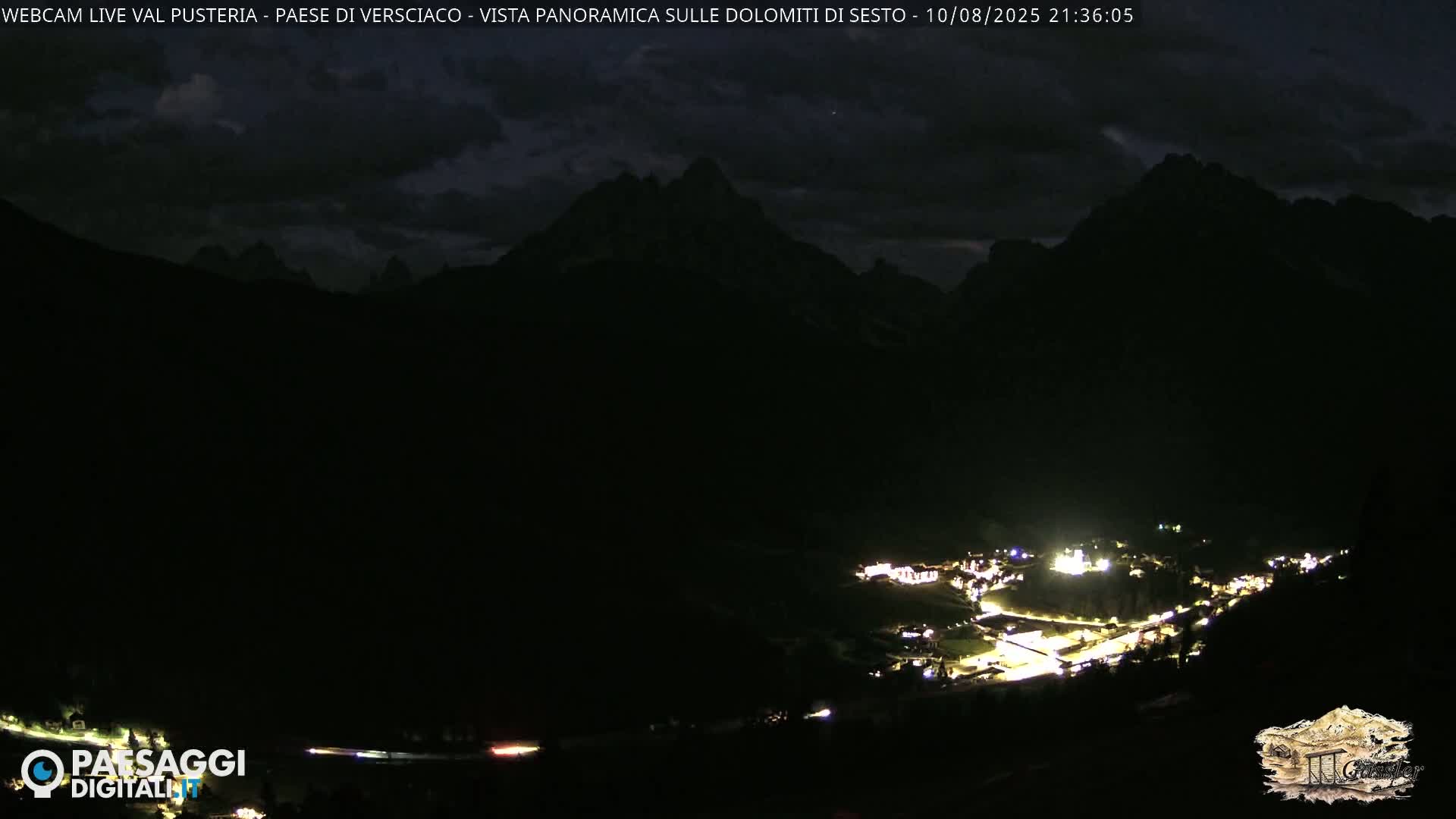 Val Pusteria (Puster Valley), Versciaco Vierschach Village & 3 Zinnen Dolomites Mountain View Live Cam - South Tyrol (Bolzano) , Trentino-South Tyrol (Trentino-Alto Adige/Südtirol), Italy