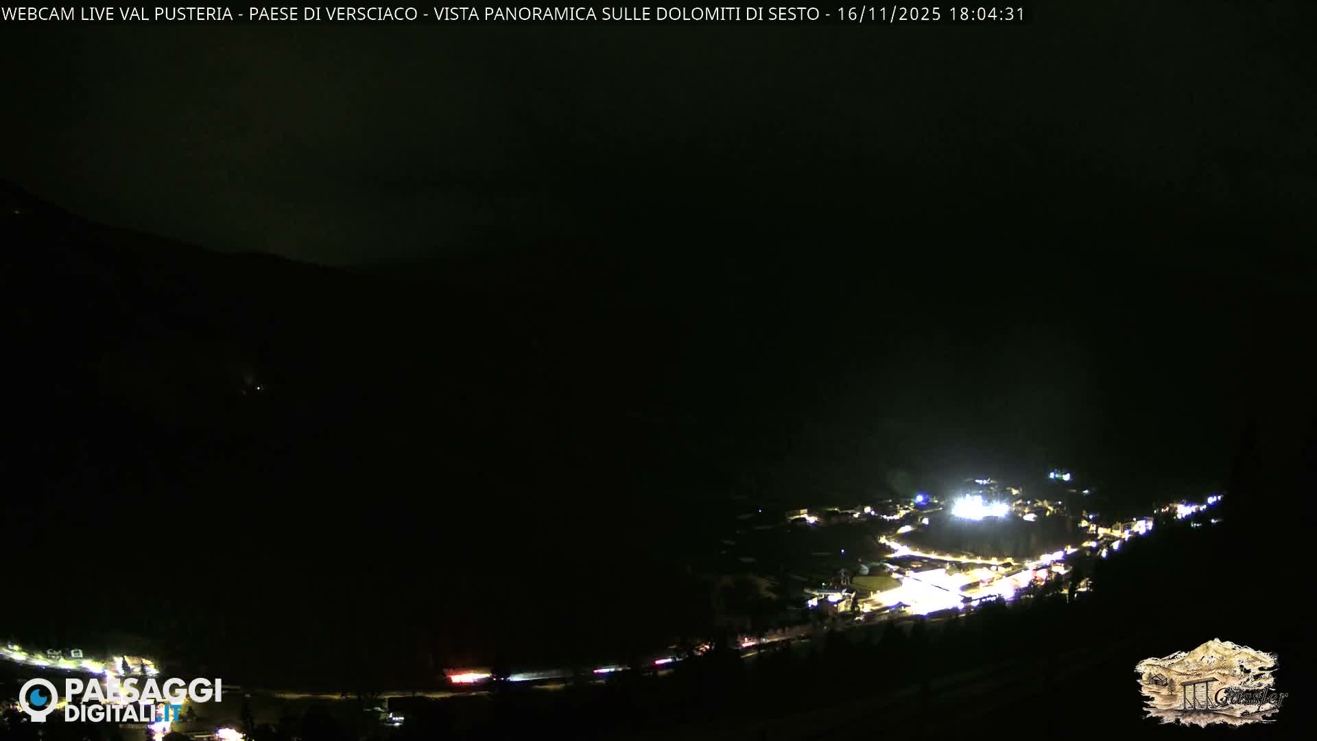 Val Pusteria (Puster Valley), Versciaco Vierschach Village & 3 Zinnen Dolomites Mountain View Live Cam - South Tyrol (Bolzano) , Trentino-South Tyrol (Trentino-Alto Adige/Südtirol), Italy