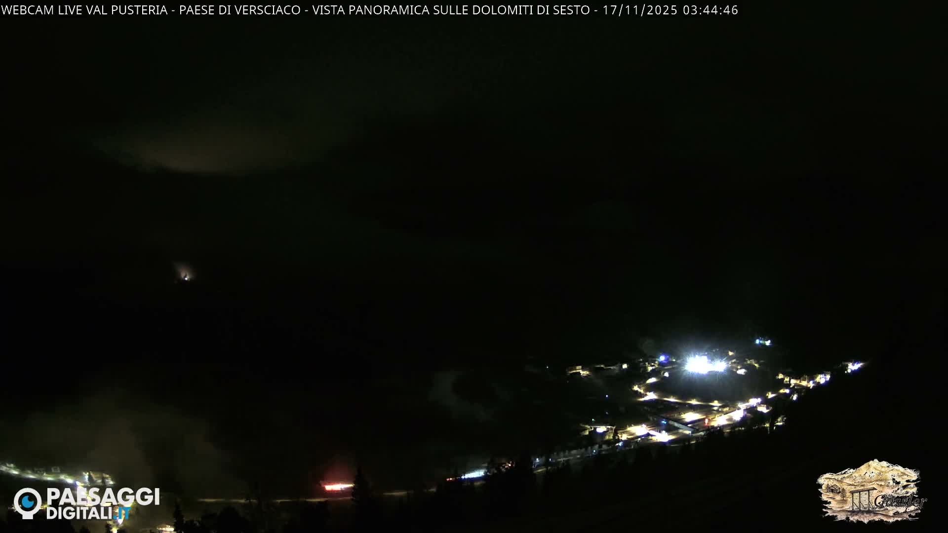 Val Pusteria (Puster Valley), Versciaco Vierschach Village & 3 Zinnen Dolomites Mountain View Live Cam - South Tyrol (Bolzano) , Trentino-South Tyrol (Trentino-Alto Adige/Südtirol), Italy